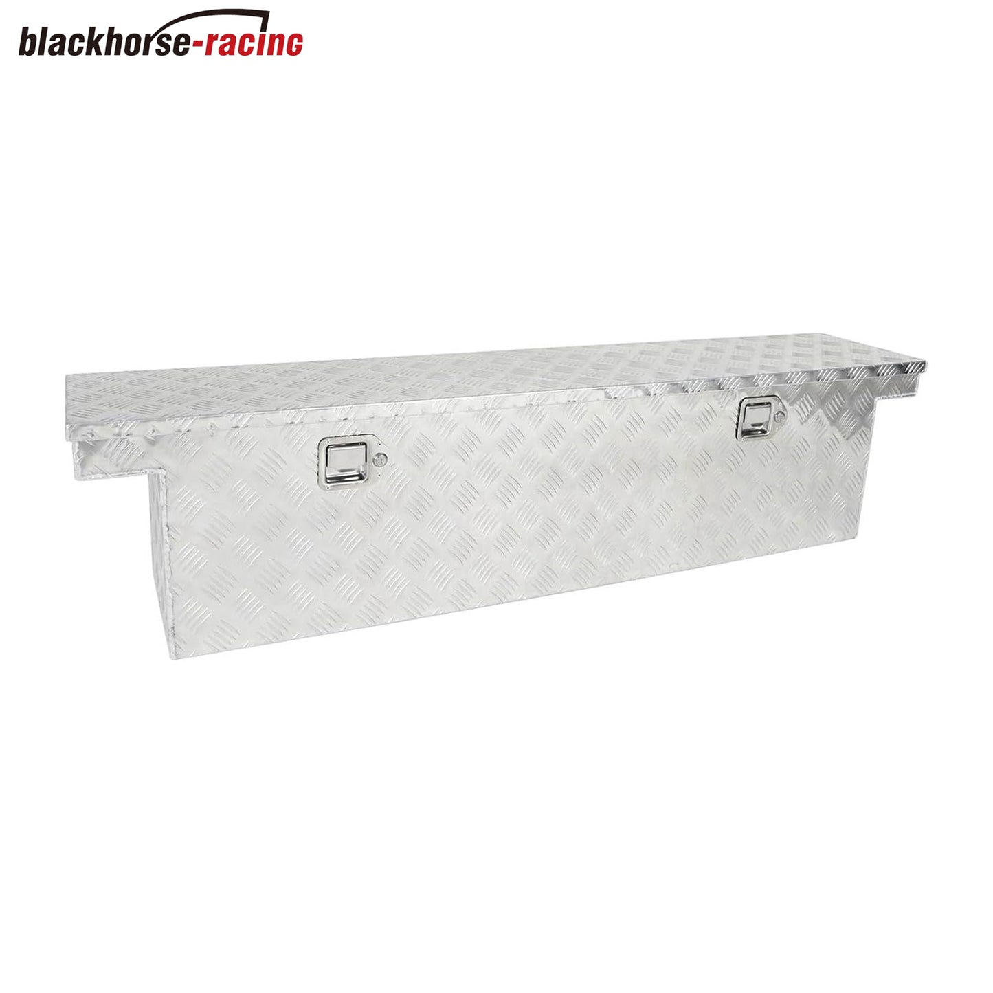 60 Inch Aluminum Heavy Duty Truck Bed Tool Box Trailer Storage Tool Box With Lock & Keys (Silver, 60"X12"X14")