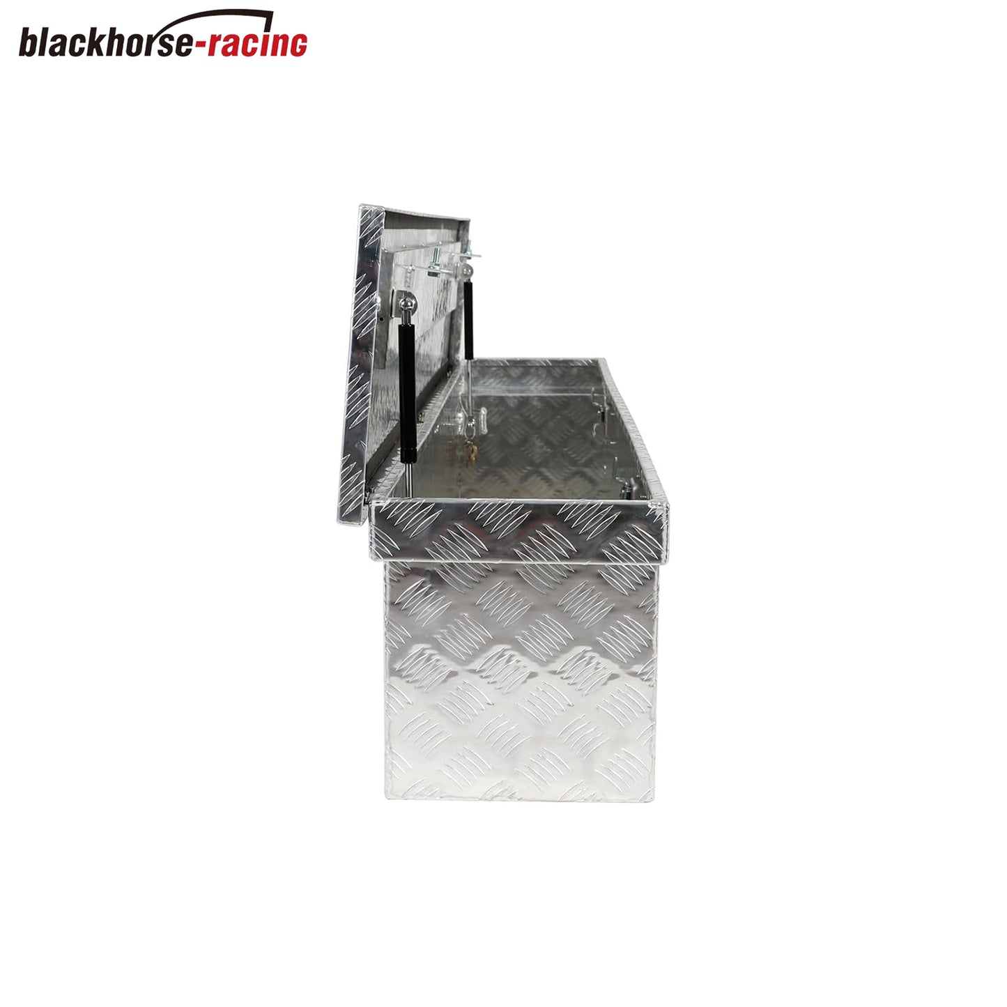 60 Inch Aluminum Heavy Duty Truck Bed Tool Box Trailer Storage Tool Box With Lock & Keys (Silver, 60"X12"X14")