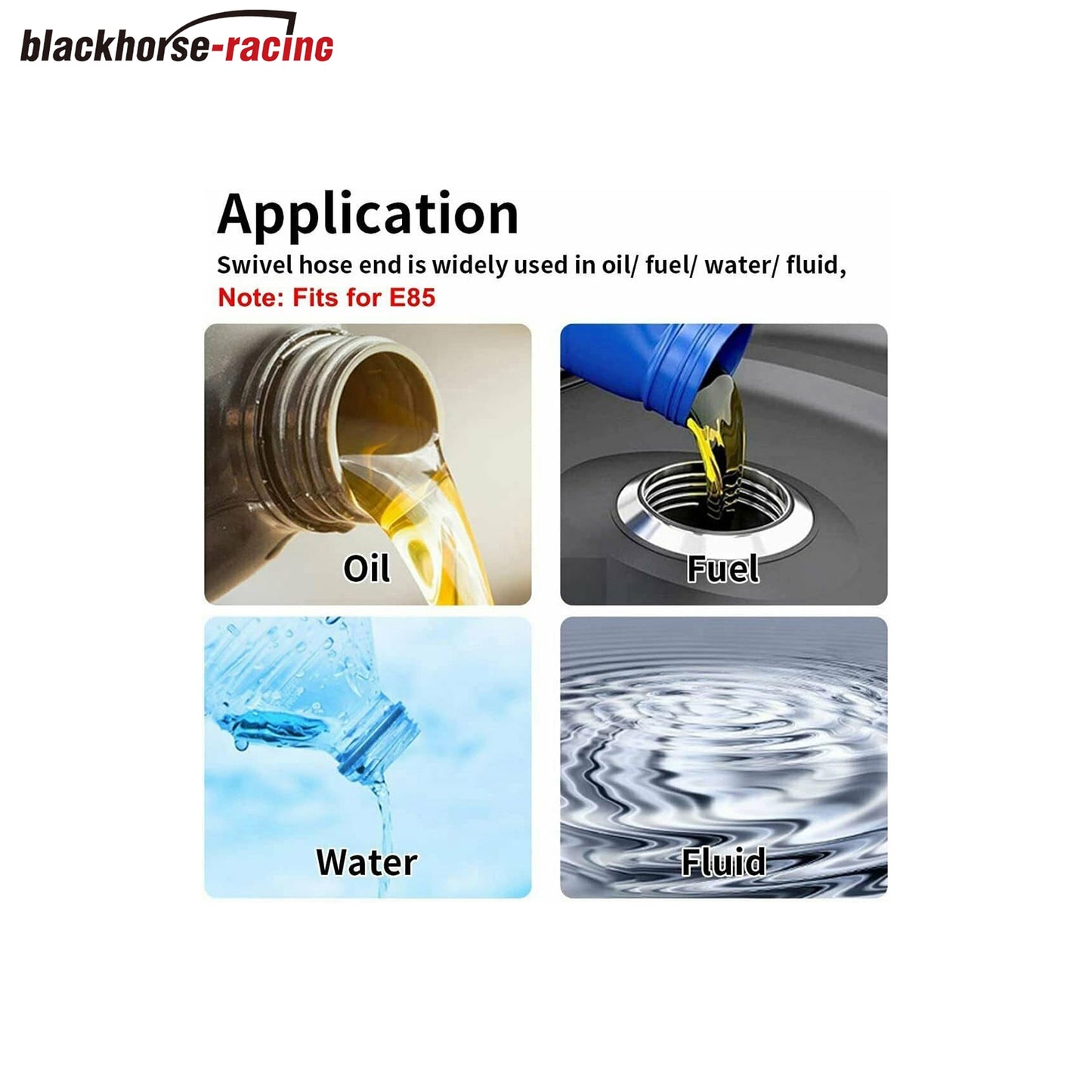 6AN 16Feet Stainless Steel Nylon Braided Fuel Line Hose Oil Gas Hose Oil Line Hose Black