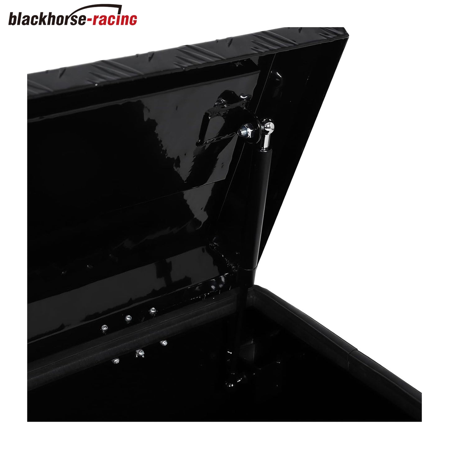 Aluminum 60 Inch Side Mount Tool Box, Side Truck Box with Paddle Latch and Weather-tight Sealing, Black