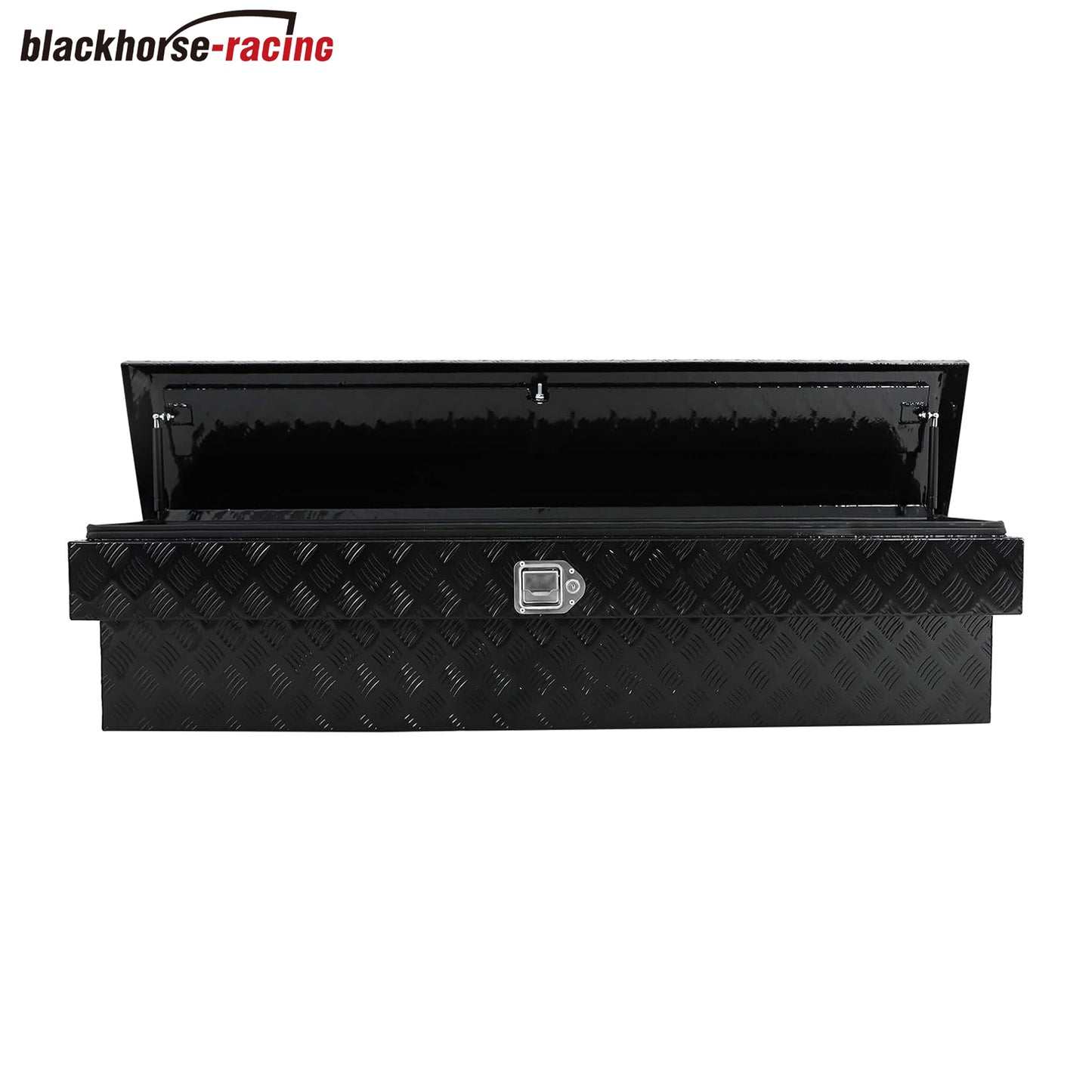Aluminum 60 Inch Side Mount Tool Box, Side Truck Box with Paddle Latch and Weather-tight Sealing, Black