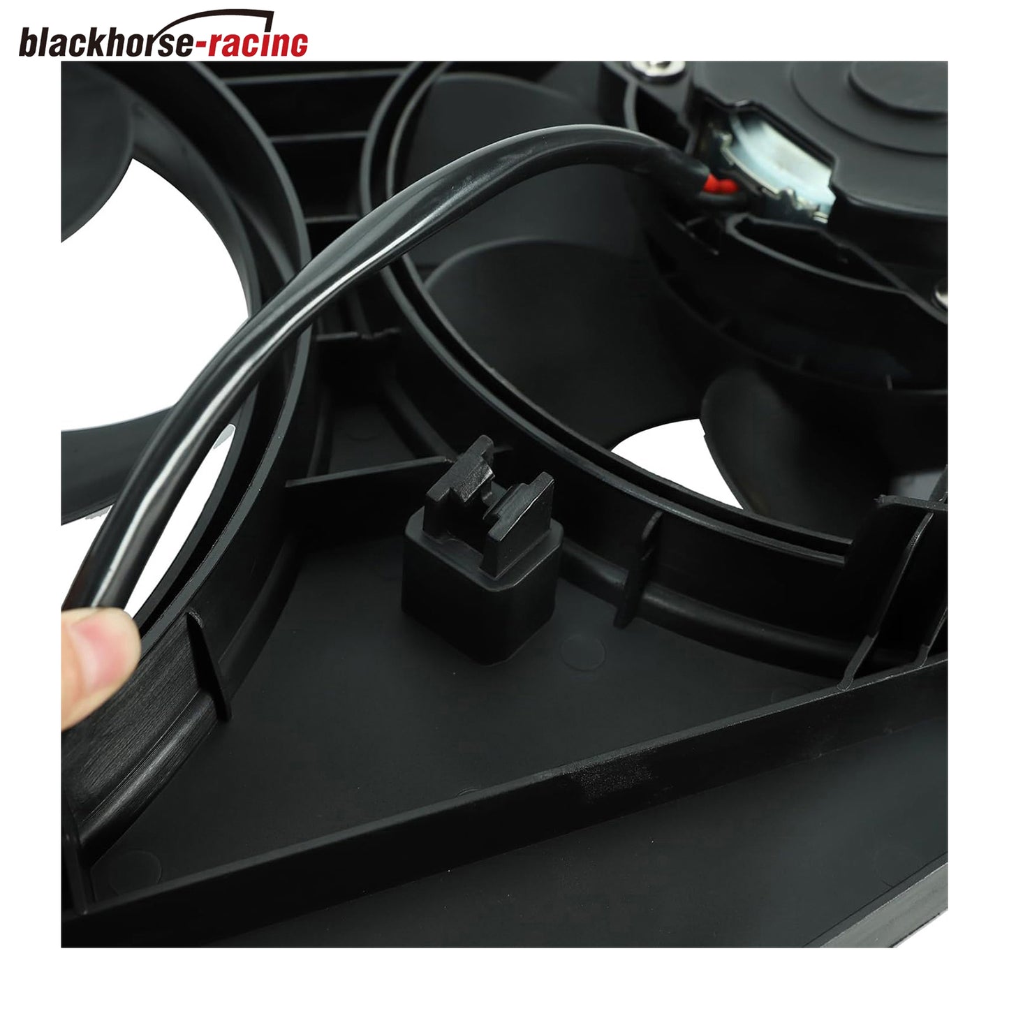 Dual AC Radiator Condenser Cooling Fan Assembly Compatible with Volvo S80 V60 V70 XC60 XC70 2008-2016 OEM#306686296 316868082 VO3115116