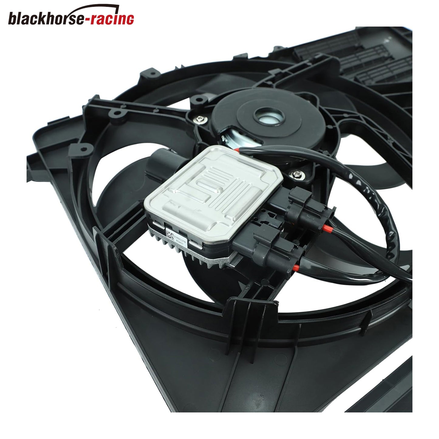Dual AC Radiator Condenser Cooling Fan Assembly Compatible with Volvo S80 V60 V70 XC60 XC70 2008-2016 OEM#306686296 316868082 VO3115116