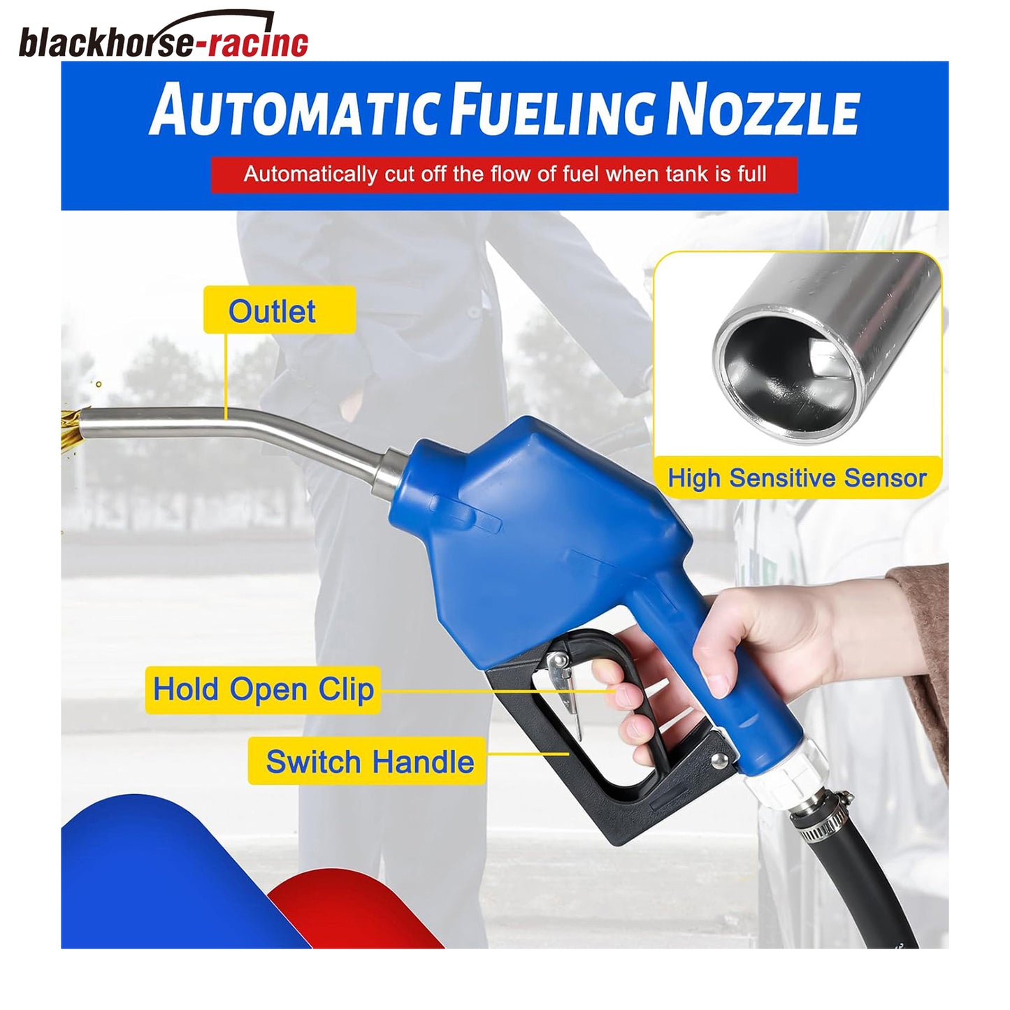 48 Gallon Portable Diesel Exhaust Fluid DEF Tranfer Tank with 12V DC 10GPM Electric Pump, Auto Fueling Nozzle, 13FT Hose, Lockable Lid