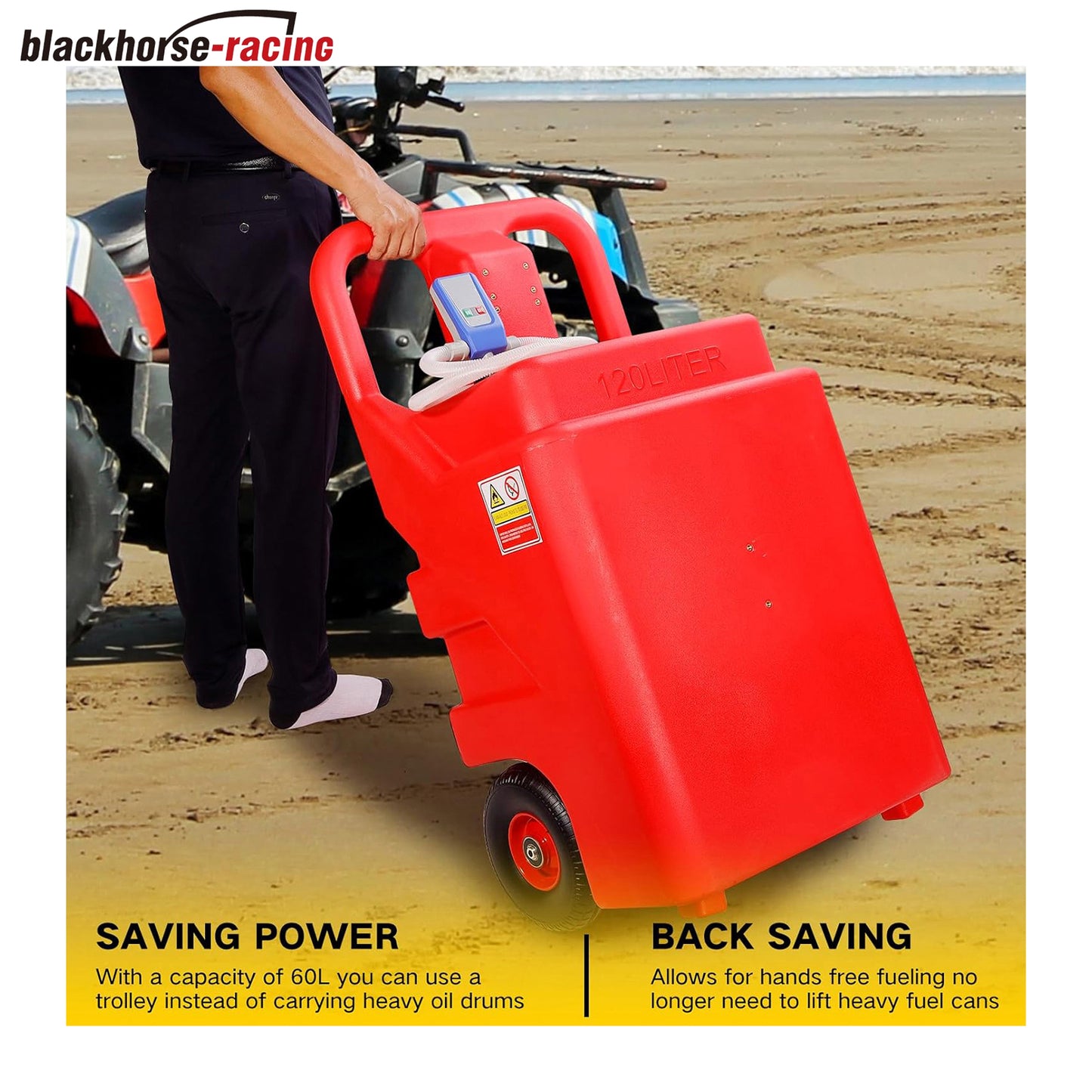 Automatic Fuel Transfer Pump with 32 Gallon Portable Fuel Caddy Tank, Auto-Stop Sensor Nozzle, AA Battery/12V DC 2 Power Modes, Tank Adapters, for Gasoline Diesel Fuel DEF Urea