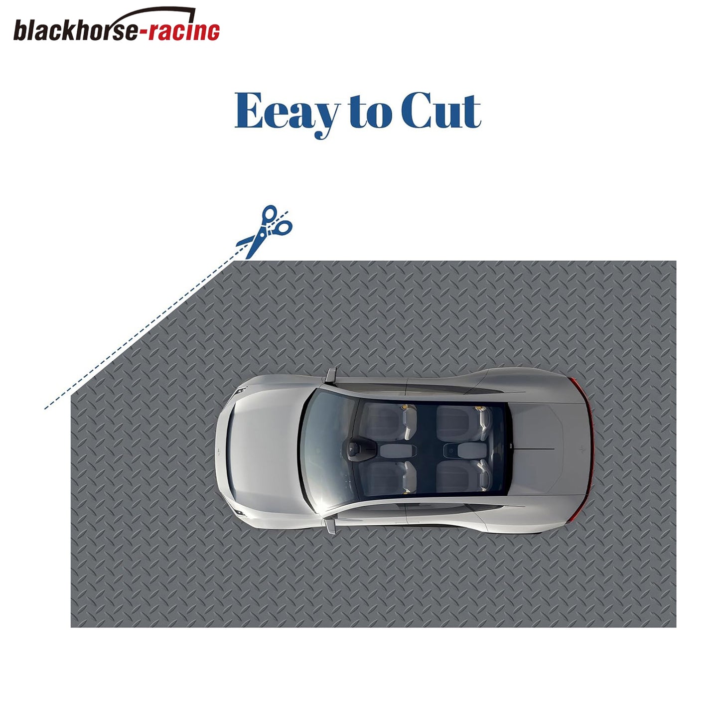 7.5 x 16 FT Garage Floor Mats - Slip Resistant Grip, Water & Stain Resistant PVC Mat for SUVs, RV Trailer,Truck,Pickup.2.8mm Thickened Diamond Plate Flooring Roll for Under Car,Parking Mats