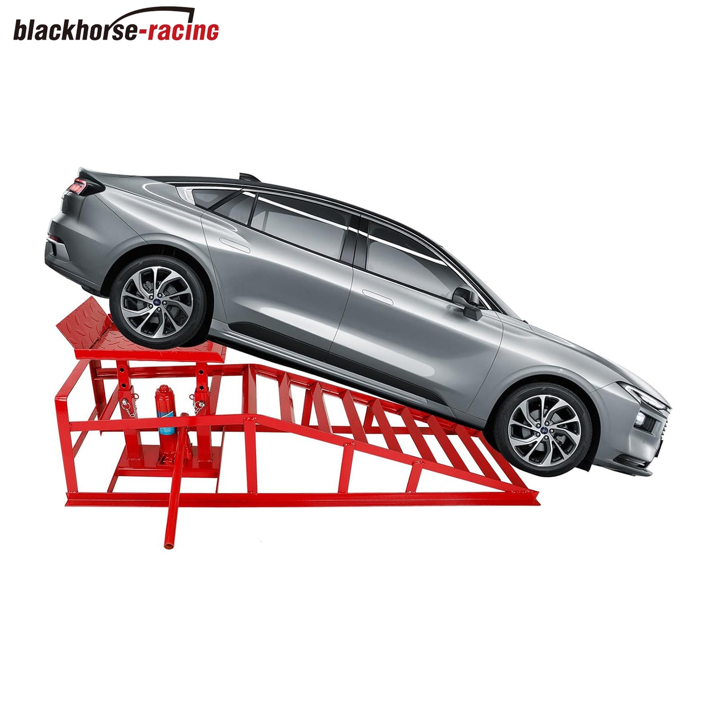 Auto Car Truck Service Ramps & Lifts, Hydraulic Ramps Red 5 Ton, Automotive Repair Frame Lift (1 Pack)