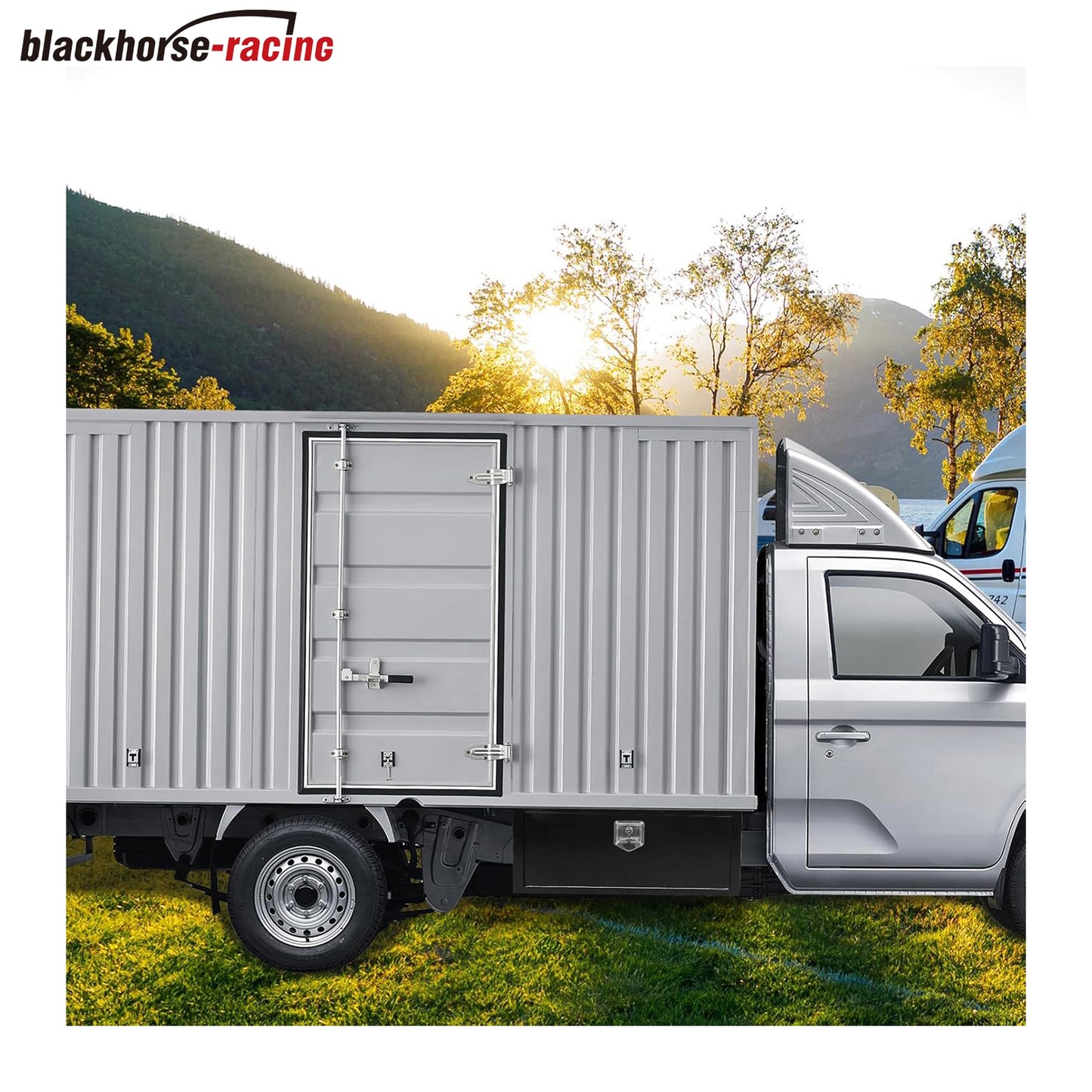 Black Steel Underbody Truck Tool Box with T-Handle Lock,Heavy Duty Truck Tool Box Truck Storage Organizer Tool Box Chest For Storage Smooth Surface,Waterproof-36"x 12"x 14" inch