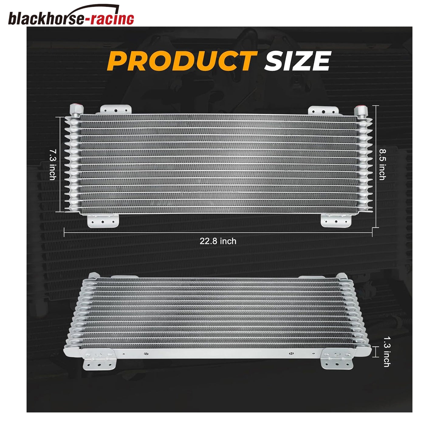 40k Transmission Oil Cooler Kit Compatible with Heavy Duty 40,000 GVW Max Low Pressure Drop Trans Cooler with Mounting Hardware, Towing Applications and Advanced Cooling Protection, Replace#LPD47391