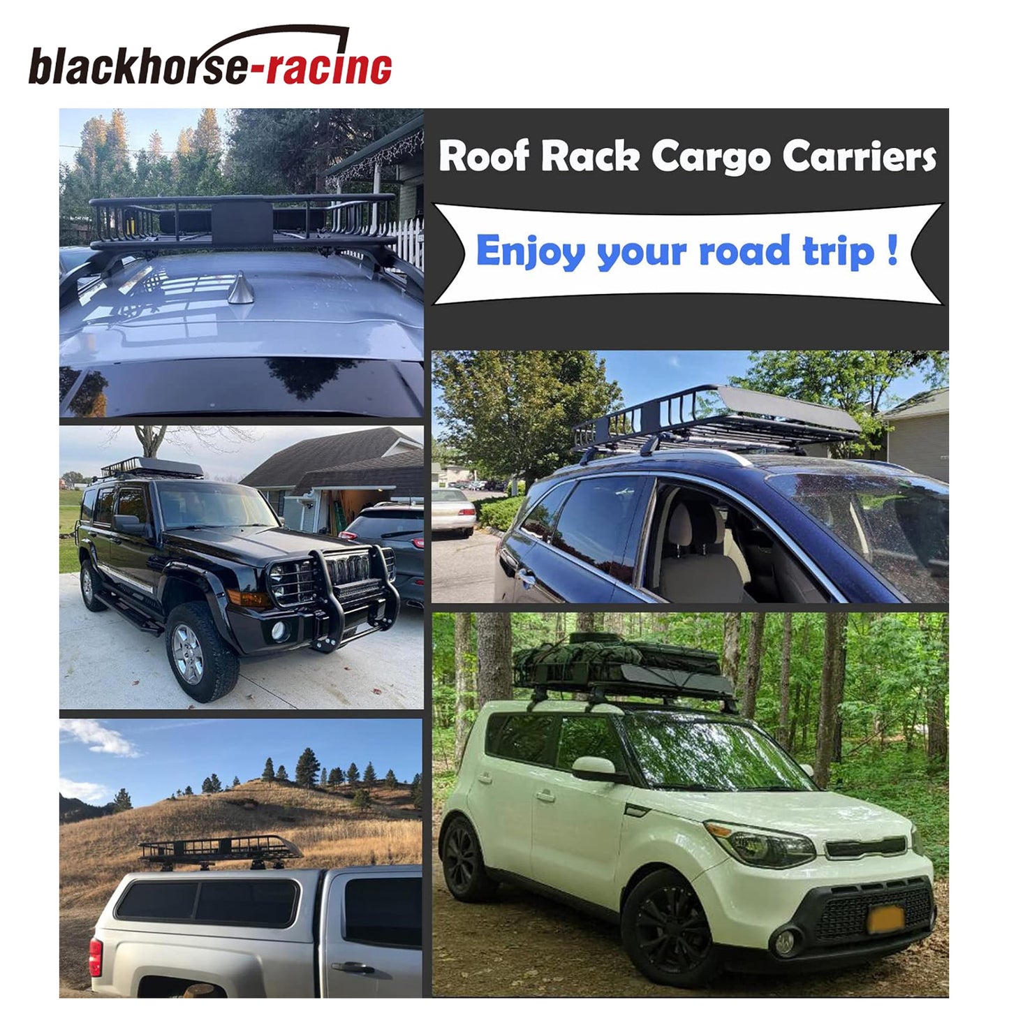 84"x 39"x 6" Universal Roof Rack Cargo Basket with Extension Car Top Luggage Holder Carrier Basket Fit for SUV | Truck | Cars, 150LB Capacity Heavy Duty Steel Black