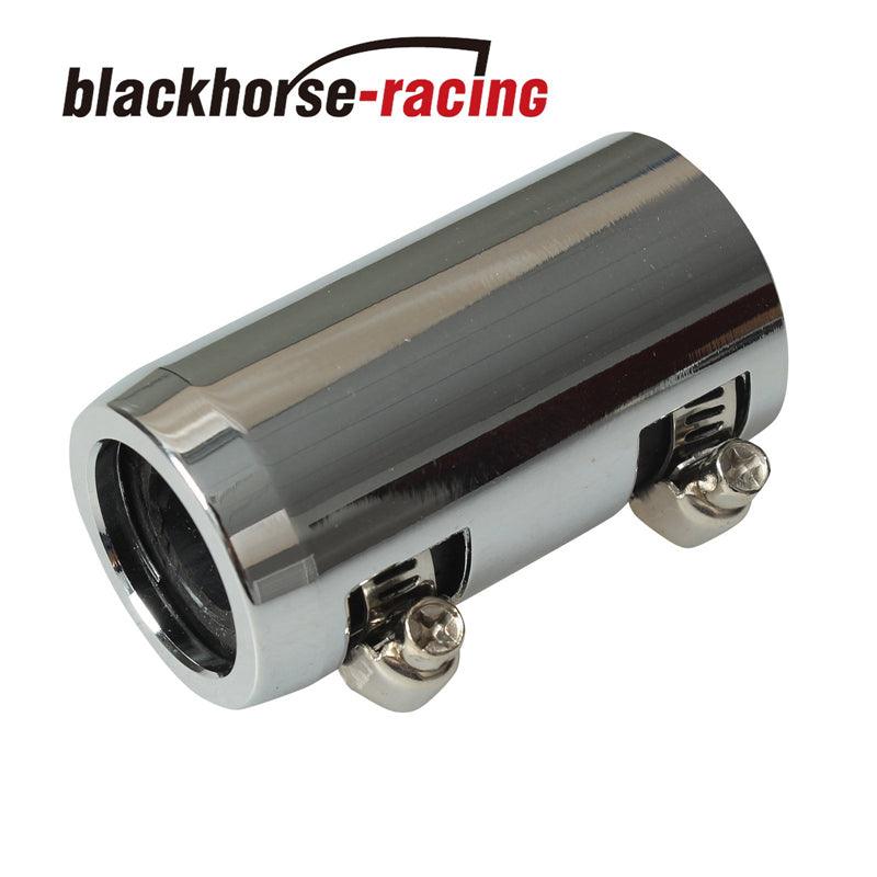 Universal Fitment 44'' Chrome Stainless heated hose with Chrome Caps - www.blackhorse-racing.com