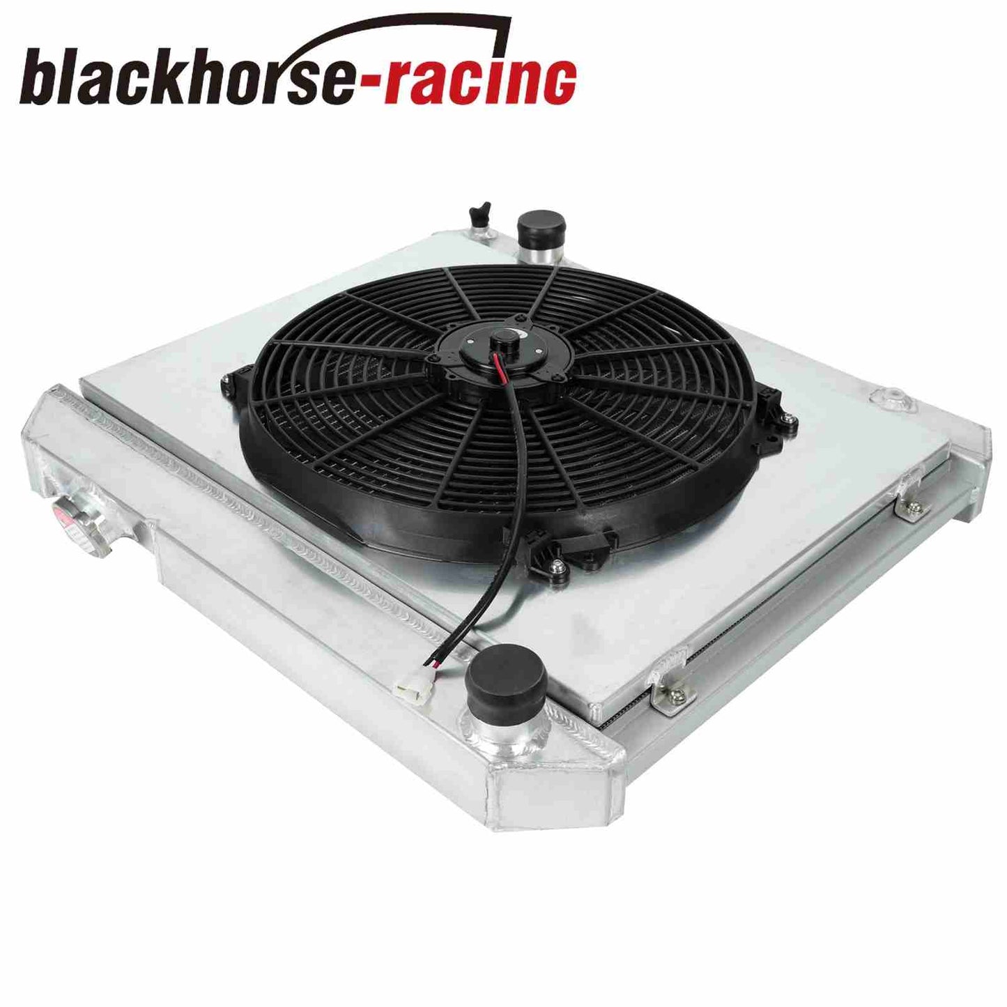 Aluminum Core 3 Row Radiator+Shroud Fan For 63-66 Chevy Truck C/K Series Pontiac
