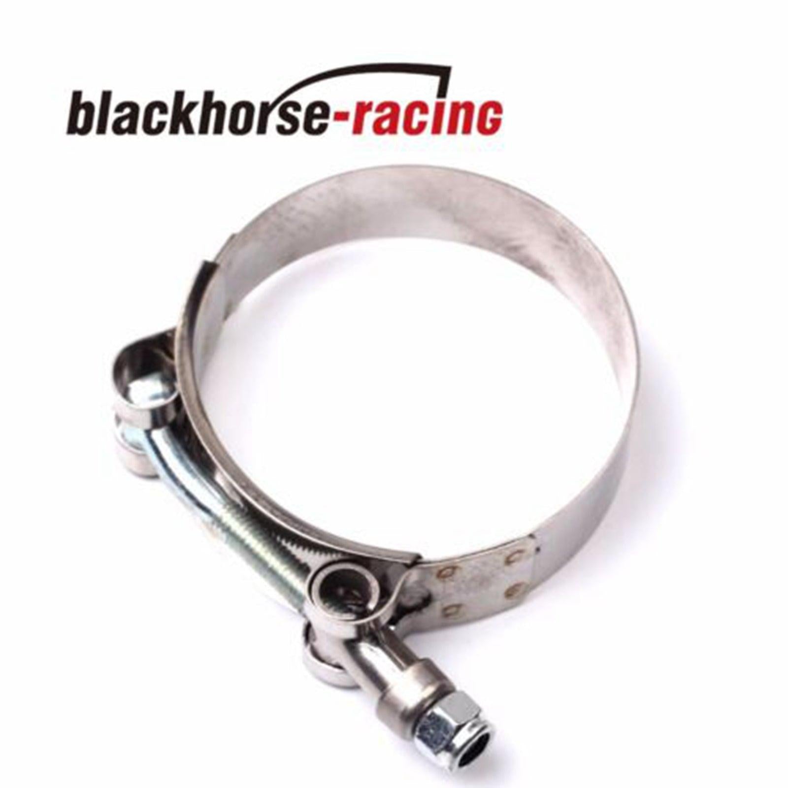 10PCS 1-1/4'' (1.61''-1.81'') 301 Stainless Steel T Bolt Clamps Clamp 41mm-46mm - www.blackhorse-racing.com