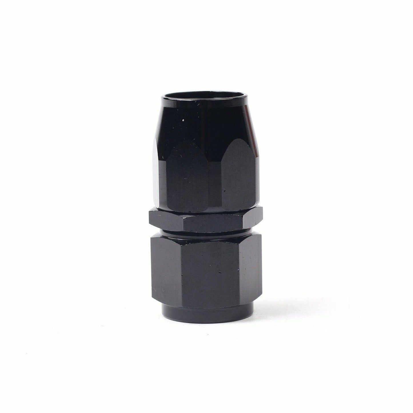 Black AN10 10-AN Straight Swivel Fuel Oil Air Gas Hose End Fitting Adaptor - www.blackhorse-racing.com
