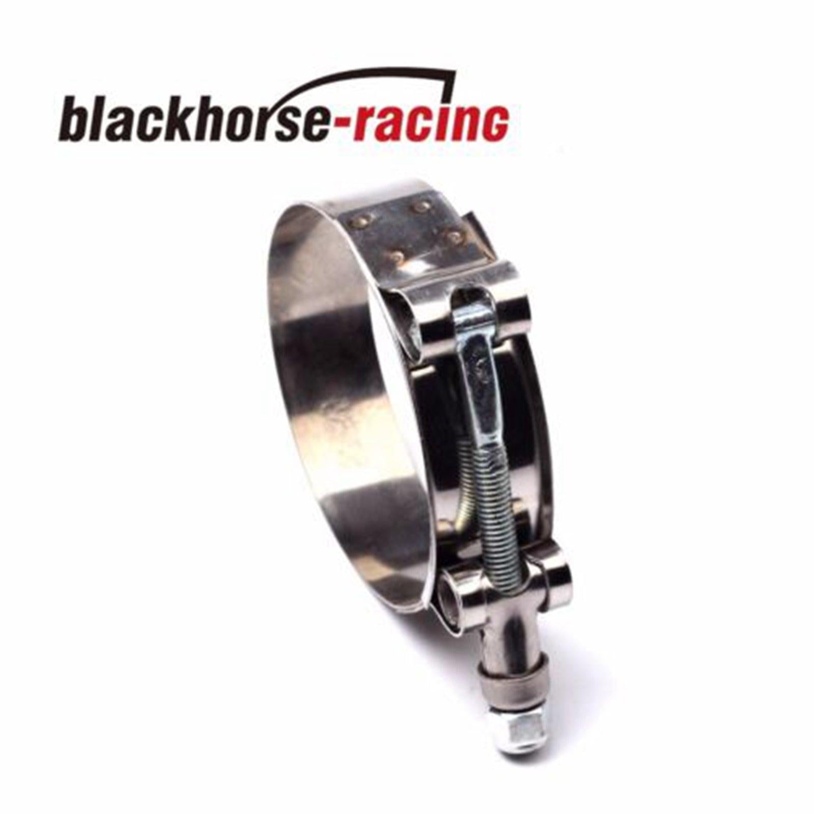 10PCS 1-1/4'' (1.61''-1.81'') 301 Stainless Steel T Bolt Clamps Clamp 41mm-46mm - www.blackhorse-racing.com