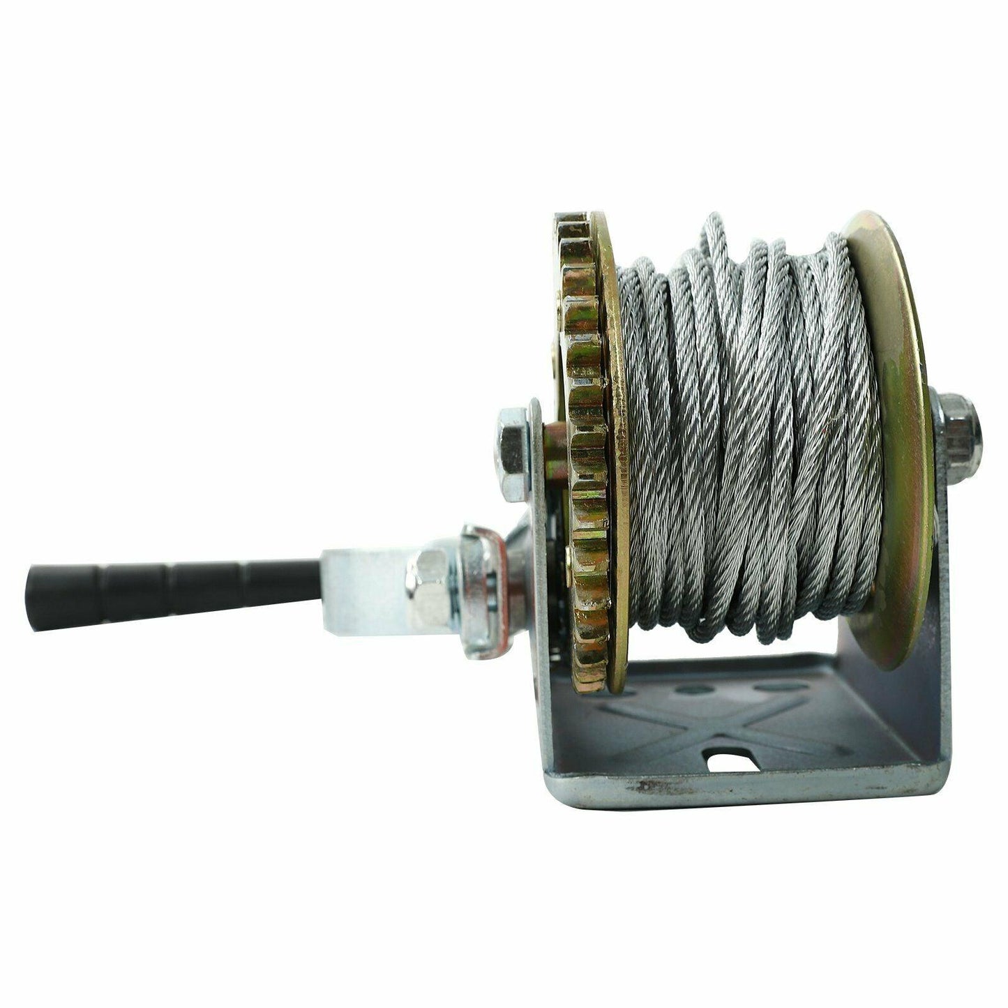 600lb Steel Cable Hand Winch Crank Gear Winch ATV Boat Trailer Heavy Duty NEW - www.blackhorse-racing.com