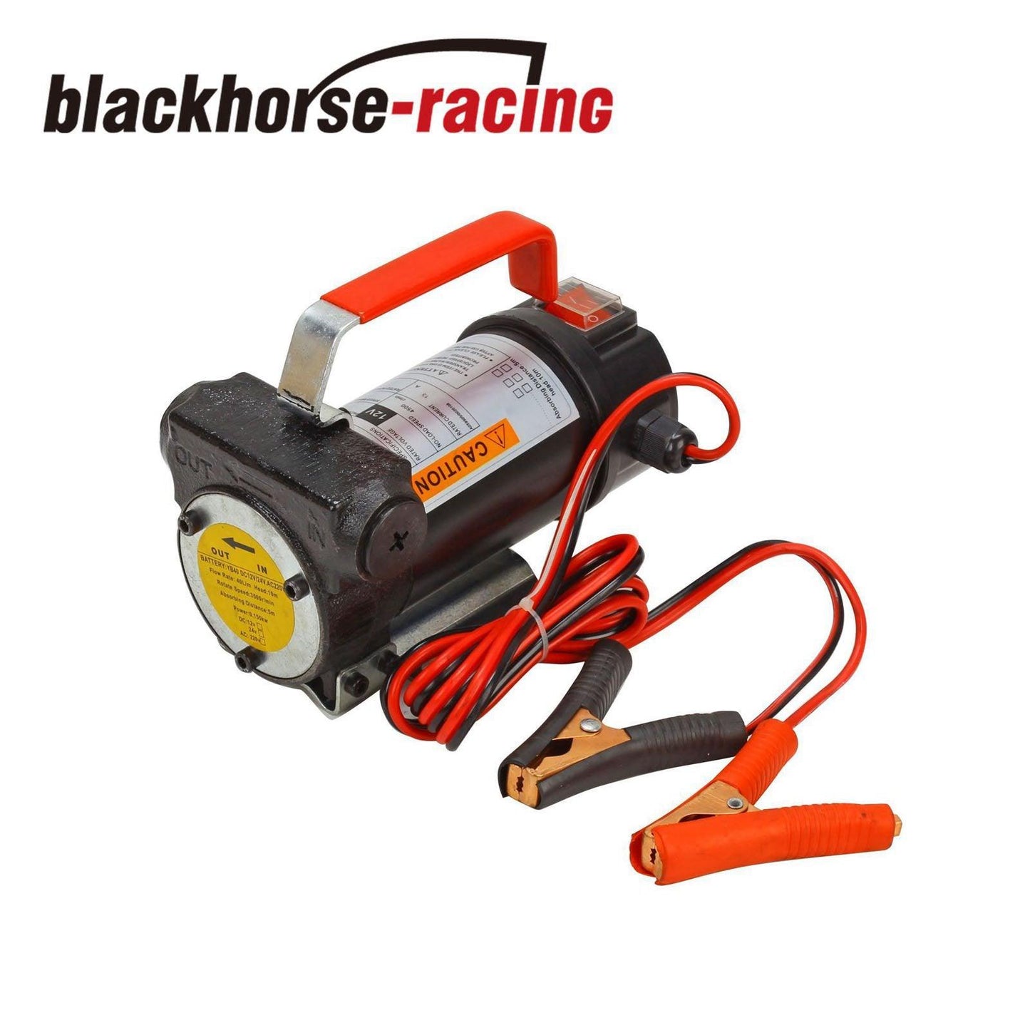 Electric Fuel Transfer Pump 12V DC Fit Diesel Kerosene Oil Commercial Auto - www.blackhorse-racing.com