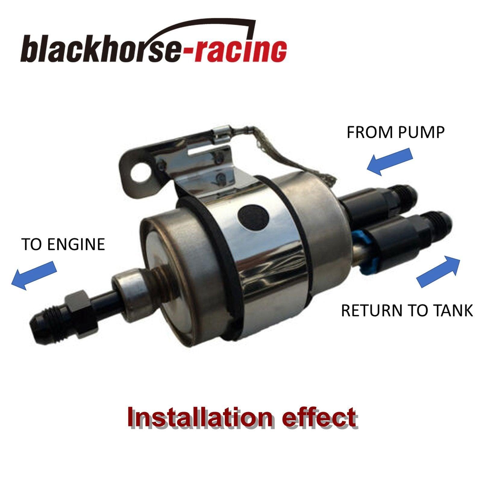 Black 640940 Fuel Adapter Fitting -6AN AN6 to 3/8 GM Quick Connect Male EFI - www.blackhorse-racing.com