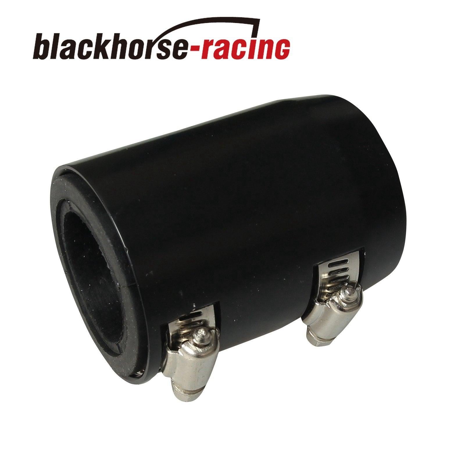 Black 48'' Stainless Steel Radiator Flexible Coolant Water Hose Kit + 4X Caps New - www.blackhorse-racing.com
