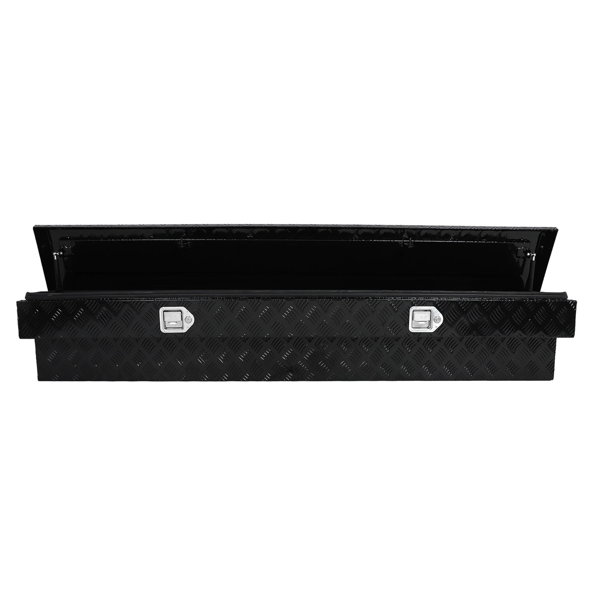 
                  
                    Side-mounted truck toolbox (182.88 cm × 30.48 cm) – Aluminum pickup truck toolbox; Towing storage strap with locked key (5 pieces) – Pedal – Black
                  
                