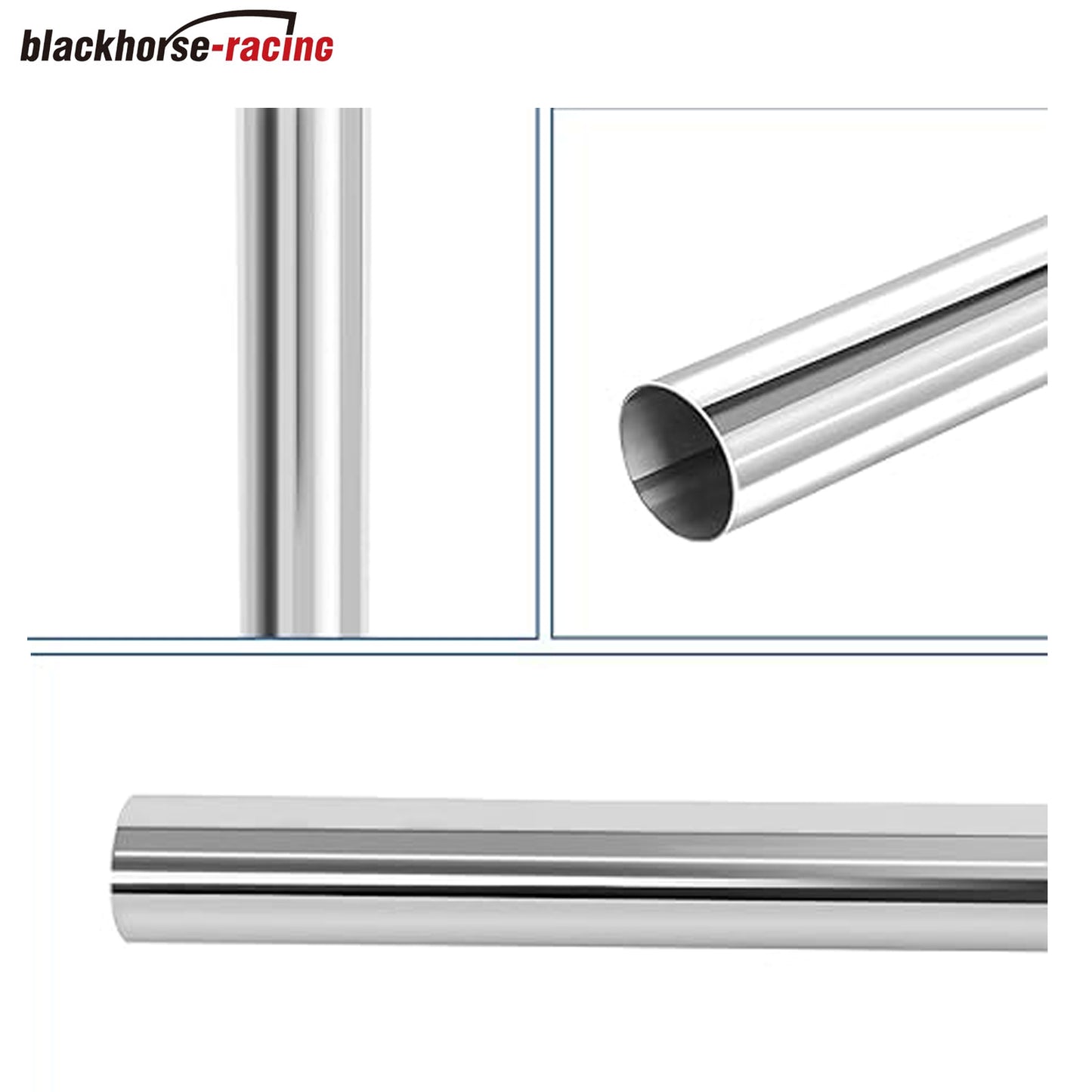 
                  
                    BLACKHORSE-RACING 2.5'' OD（63mm） 40 Inch Length Straight Exhaust Pipe,T304 Stainless Steel,Universal Fitment - 1PC - www.blackhorse-racing.com
                  
                
