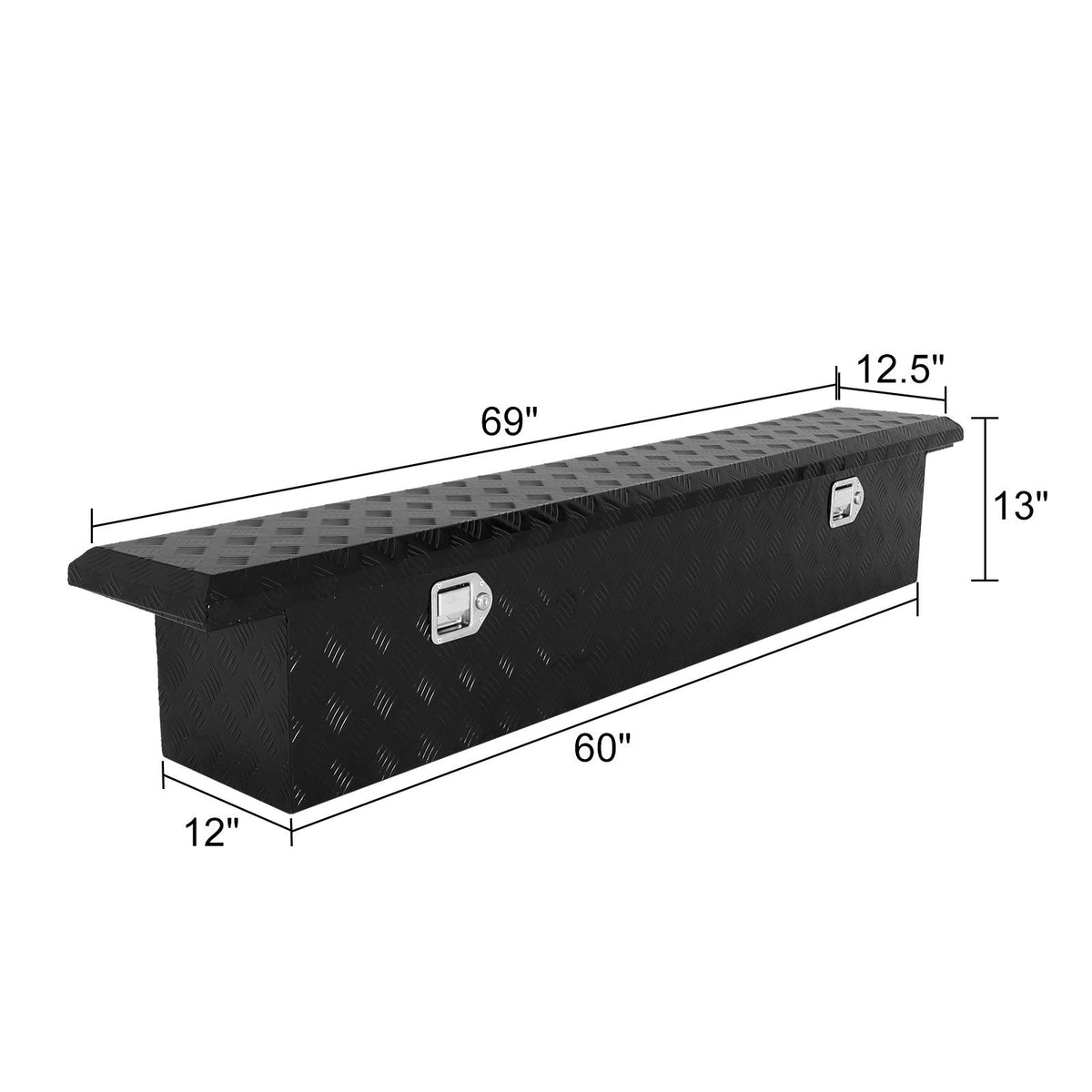 
                  
                    Cross Tool Box – Depth: 33 cm × Height: 30.48 cm × Length: 175.32 cm; Aluminum, Lockable
                  
                