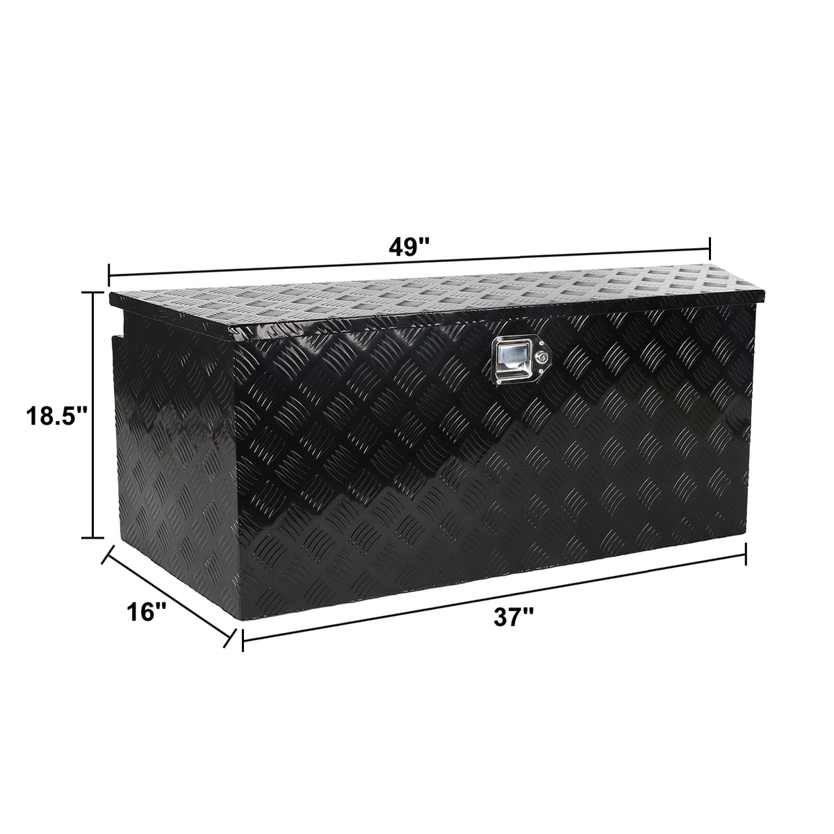 
                  
                    49"X15"X18.5" Heavy Duty Truck Pickup Storage Tool box Lock Trailer Tongue
                  
                