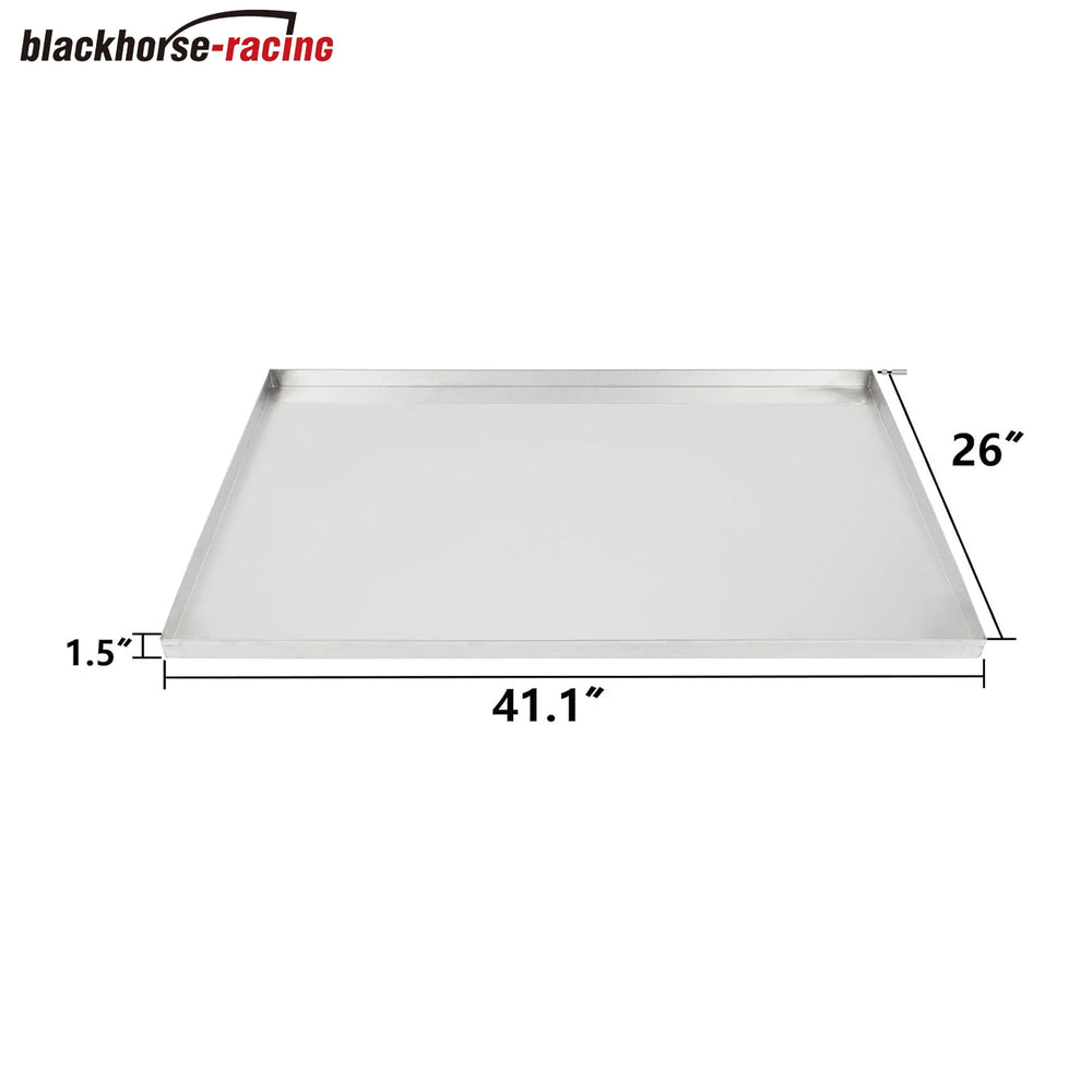 
                  
                    41.1"x26" Stainless Steel Tray Replacement Pan for Pet Cage Dog Crate Kennel, Flat Bottom Tray, Leakproof Line
                  
                