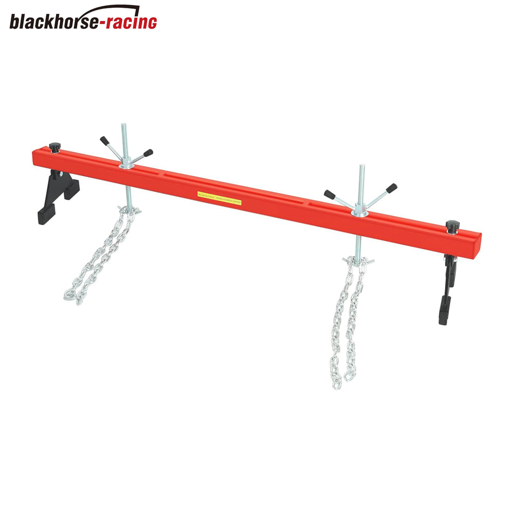 Engine Support Bar, 1100lbs Capacity Engine Transverse Bar Hoist for Motor Transmission, 2 Points Lift Holder and Dual Hooks