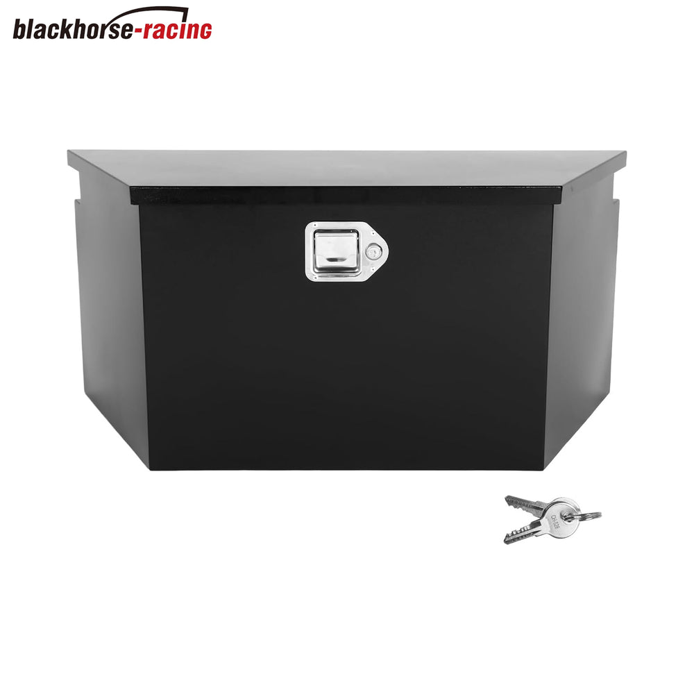 
                  
                    Black Steel Truck Tool Box with Handled-Lock, Heavy Duty Trailer Tool Box for Storage,26.5 x 12 x 11.8 inch Waterproof Organizer Chest for Pickup, Truck Bed, RV, Trailer ﻿
                  
                