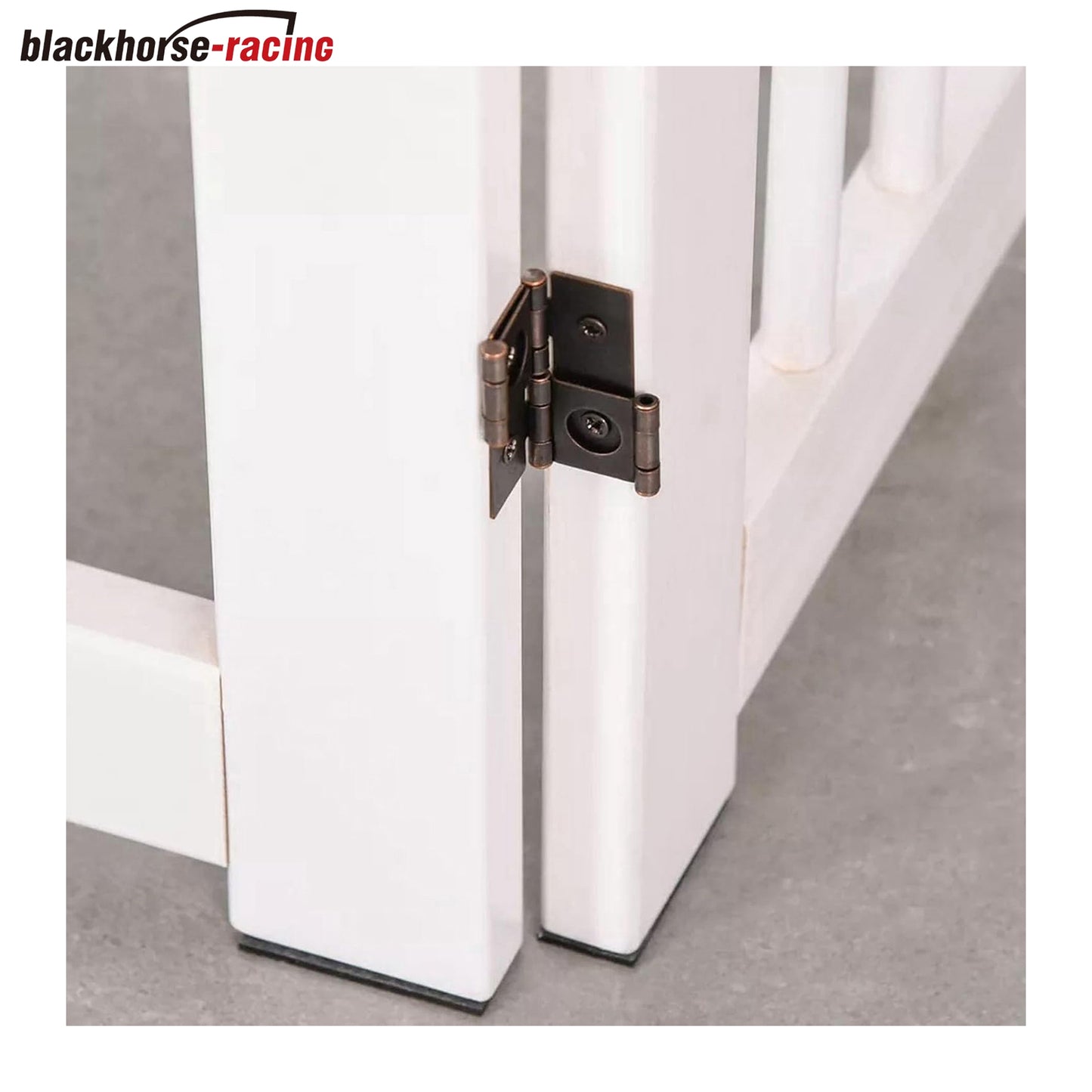 
                  
                    Wooden Freestanding Foldable Dog Gate, 24 inch 4 Panels, Step Over Safety Fence for Doorways, House, Stairs, Foldable Pet Gate w/ 2PCS Support Feet
                  
                