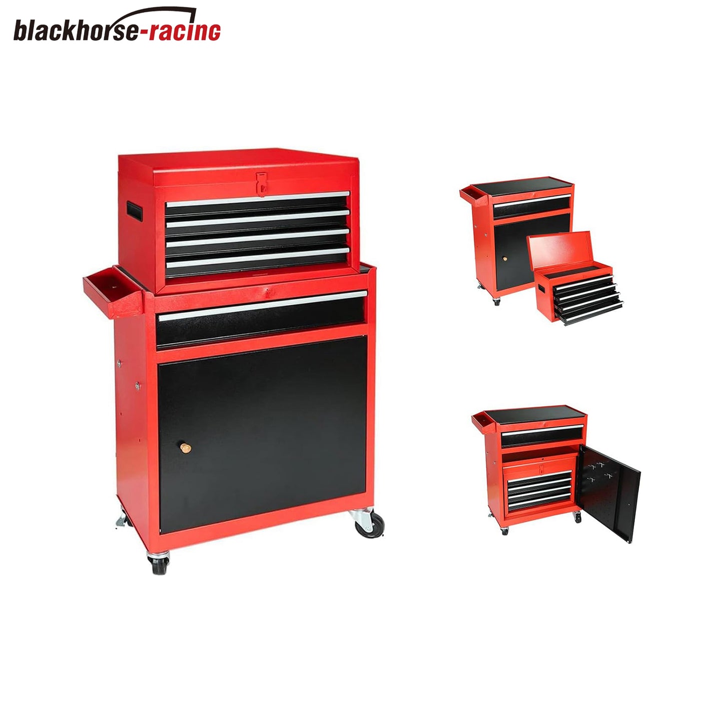 
                  
                    5-Drawer Rolling Tool Chest, 2 in 1 Detachable Tool Box Storage Organizer for Garage Workshop Auto Shop, Red
                  
                
