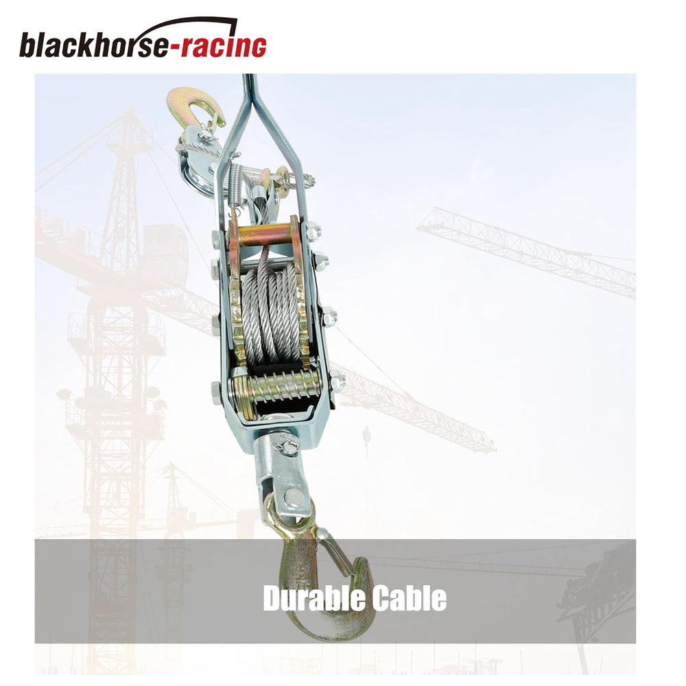 
                  
                    5 Ton Hand Puller Heavy Duty Winch Pull Hoist Come Along Cable Lever with 3 Hooks, Automotive Hoist Hand Winch Cable Puller Stretcher Lift
                  
                