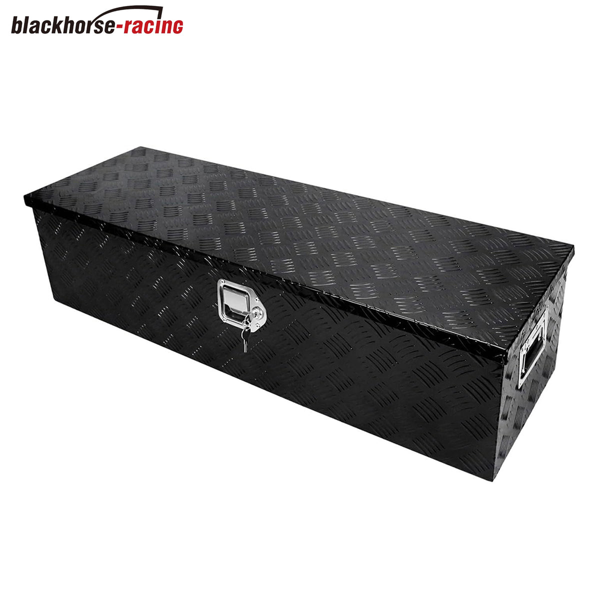 
                  
                    Confote 39-inch (approx. 99.1 cm) Heavy-Duty Aluminum Striped Electroplated Tool Box – Pickup Truck Lathe, RV Trailer Tool Box, Waterproof Square Storage Container with Side Handle, Lock and Key – 99.0 x 33.0 x 25.4 cm, Black
                  
                