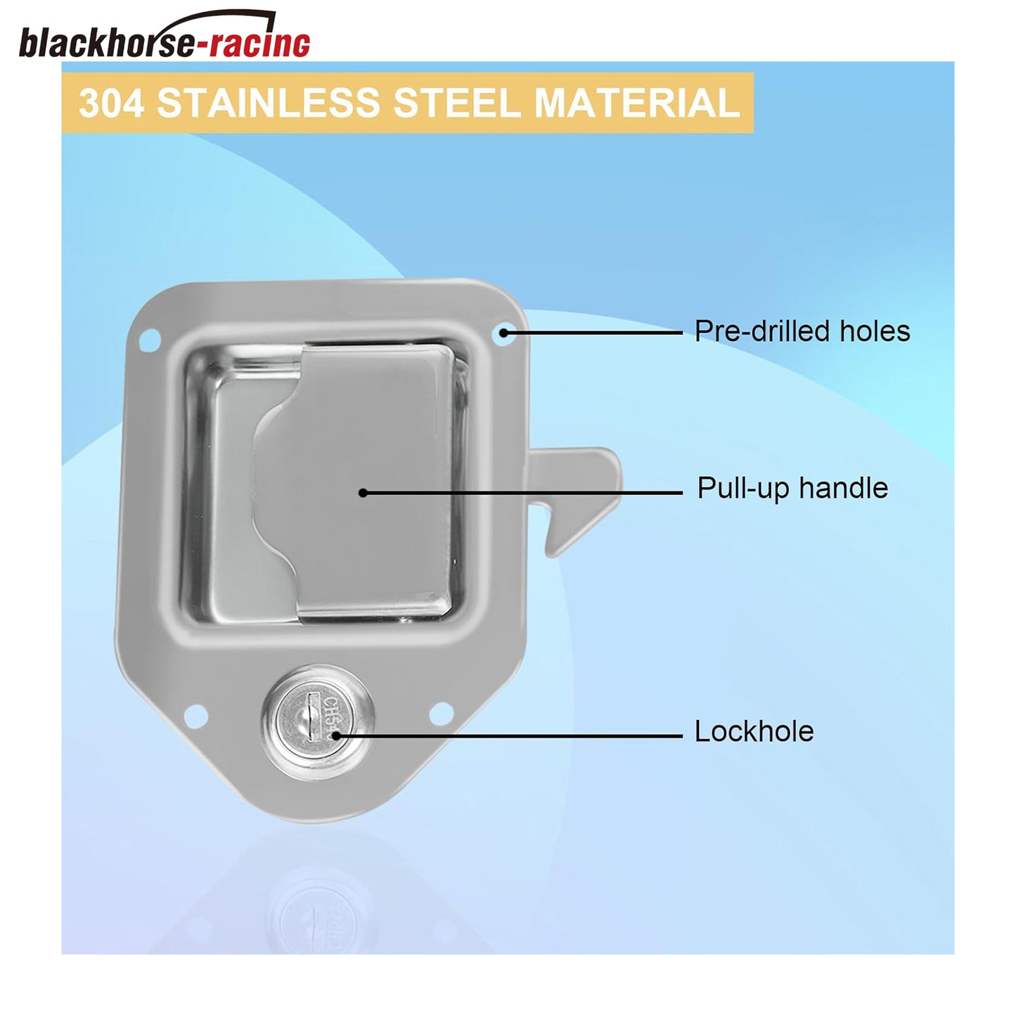 
                  
                    4.3 inch Truck Tool Box Latch Toolbox Replacement Stainless Steel Trailer Door Latch with Keys & Gasket,1 pcs
                  
                