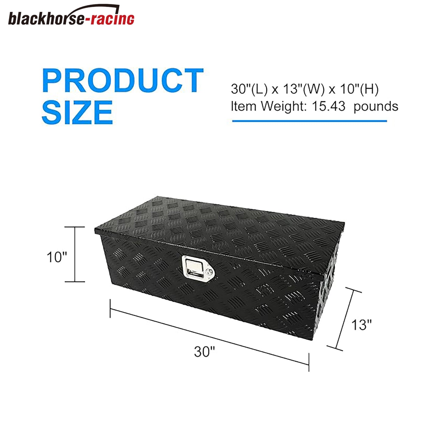 
                  
                    30 "x 33" x 10" – Black Heavy-Duty Aluminum Pickup Truck Tool Box
                  
                