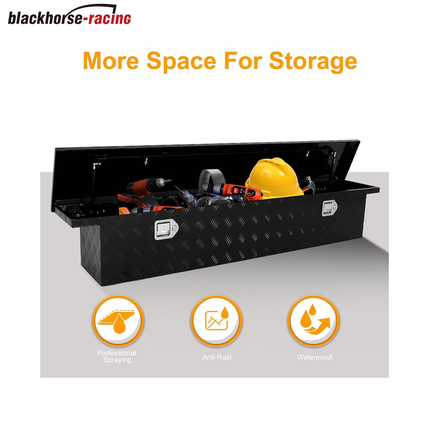 
                  
                    Cross Tool Box – Depth: 33 cm × Height: 30.48 cm × Length: 175.32 cm; Aluminum, Lockable
                  
                