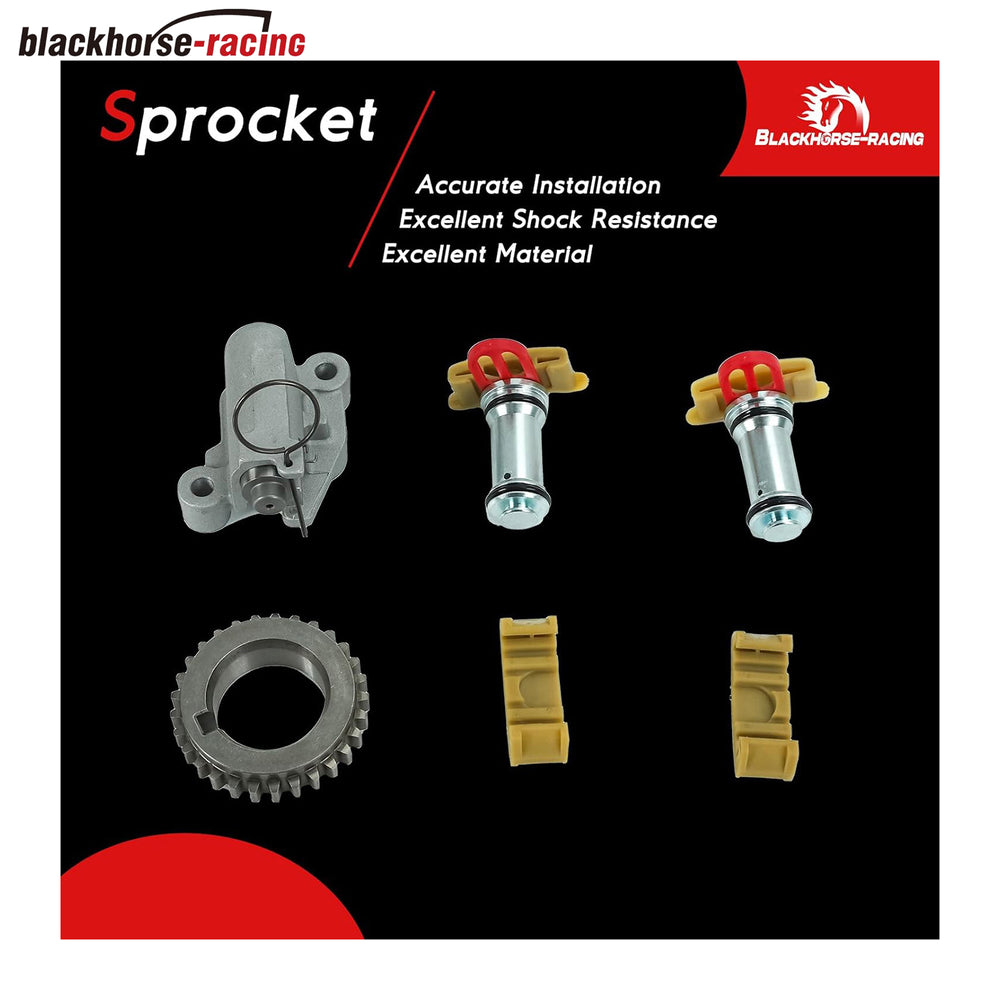 Timing Chain Kit with Water Pump Compatible with 2013-2017 Ford Edge Taurus Lincoln MKS MKX 3.5 3.7L