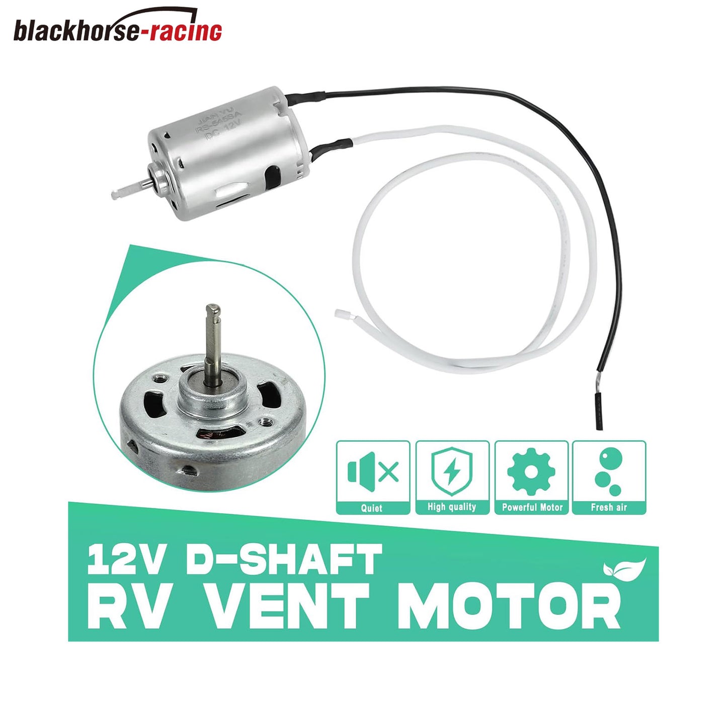 
                  
                    White 6 inch RV Fan 12V D - Shaft Replacement Camper Fan Blade Bathroom Fan Home Bathroom Mobile Home RV Motor
                  
                