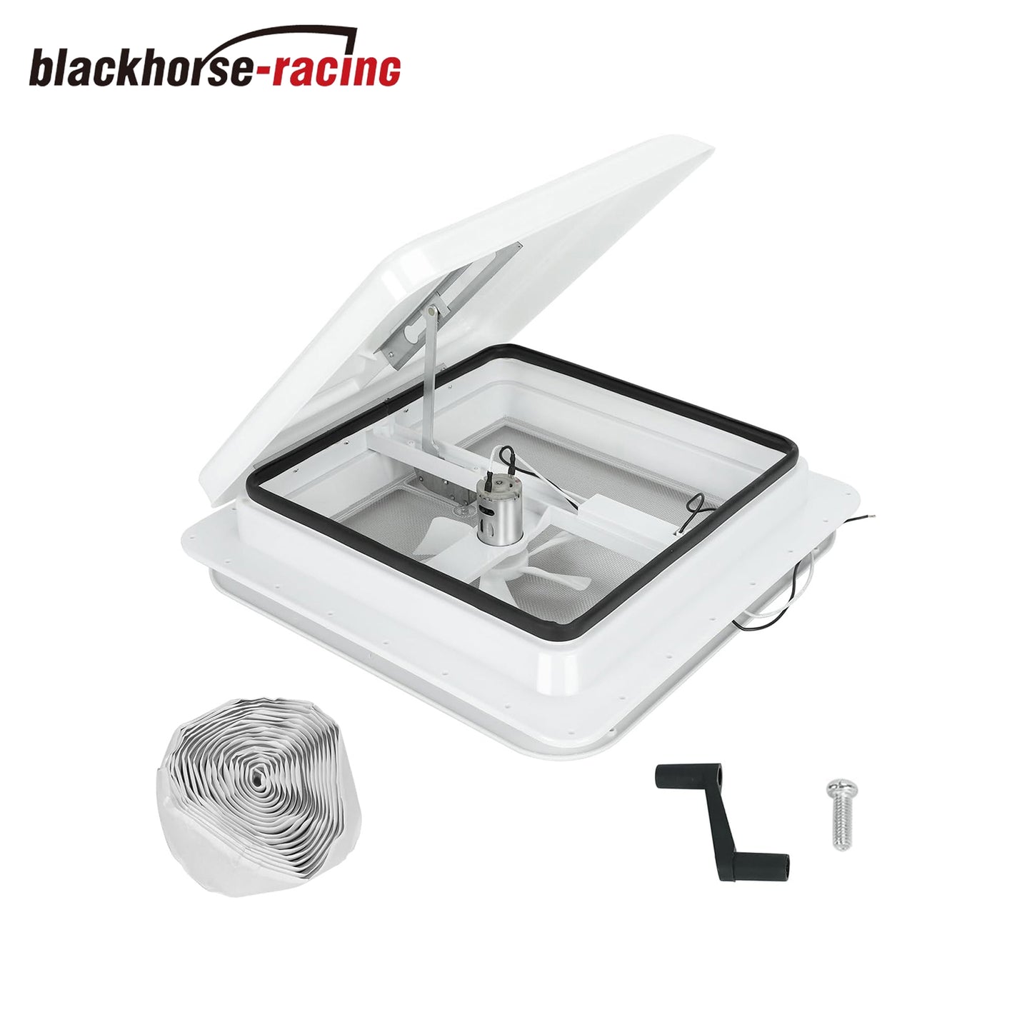 
                  
                    14" RV Roof Vent Fit for Camper Trailer Universal White Lid Roof Vent with 12V RV Vent Fan 6" Blades White lid Inner for Garnish Ring
                  
                
