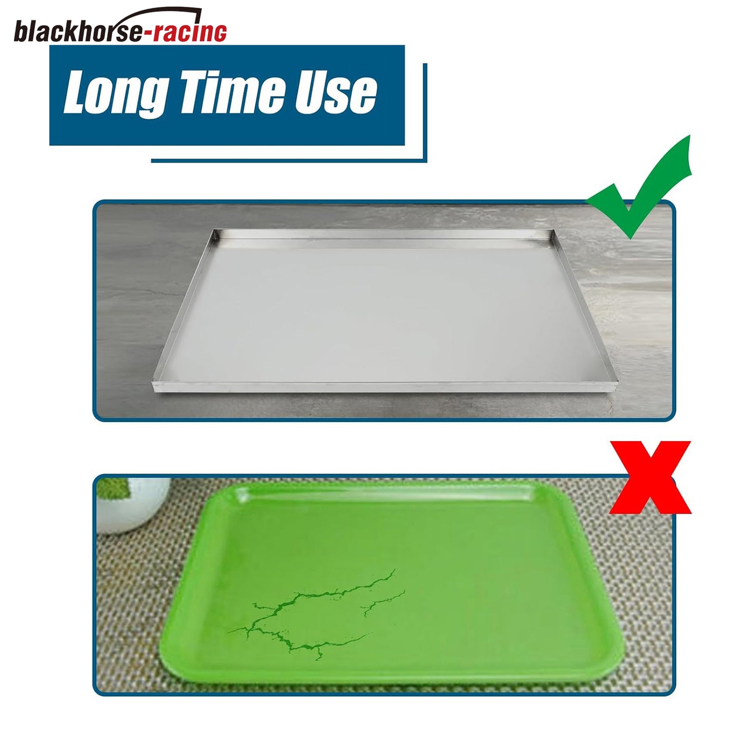 
                  
                    47.2"x29.1" Stainless Steel Tray Replacement Pan for Pet Cage Dog Crate Kennel, Flat Bottom Tray, Leakproof Line
                  
                