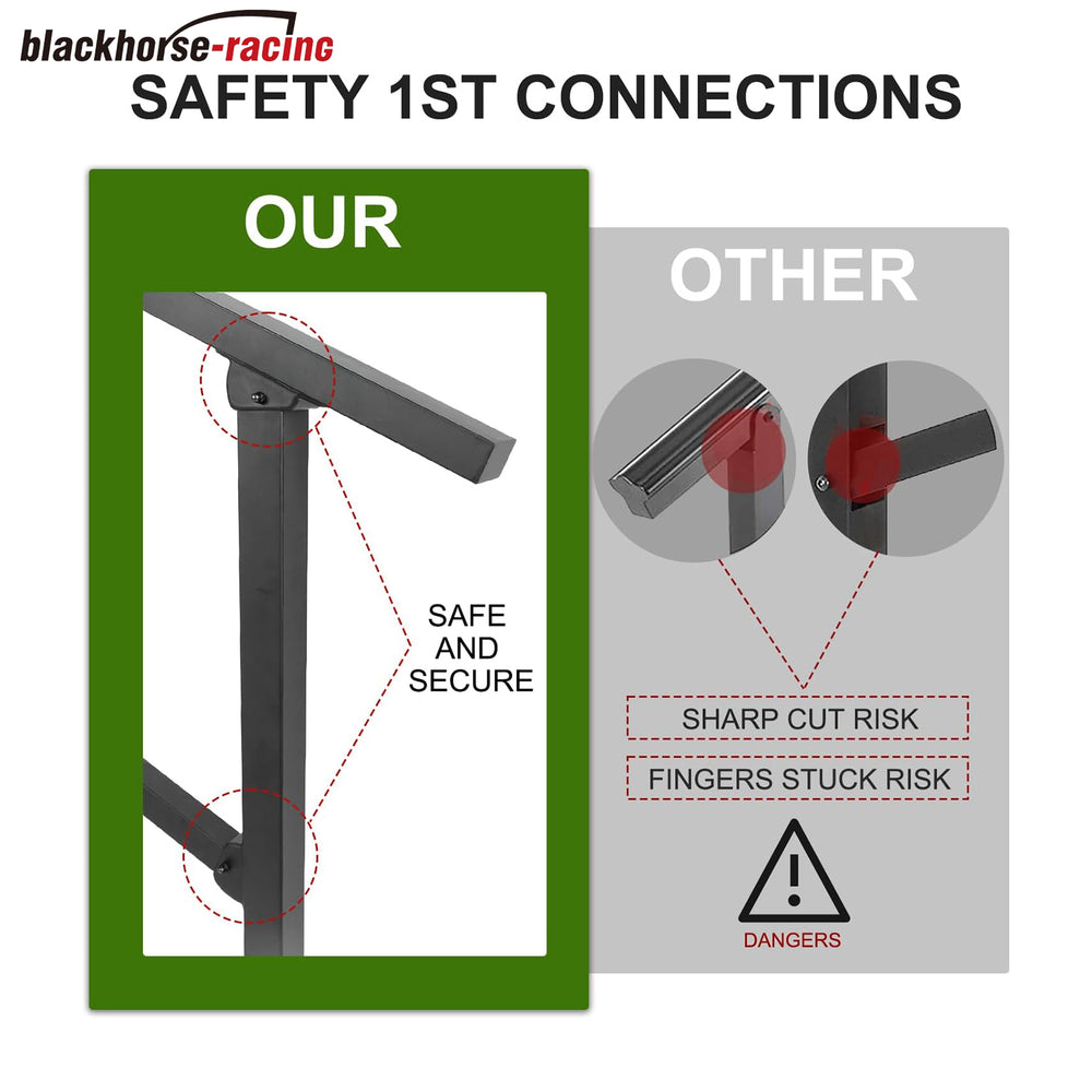 
                  
                    4 Steps Handrails Deck Handrails Stair Railing Indoor Black Wrought Iron Hand Rails for Outdoor Steps Railing Kit (3-4 Steps Handrail)
                  
                