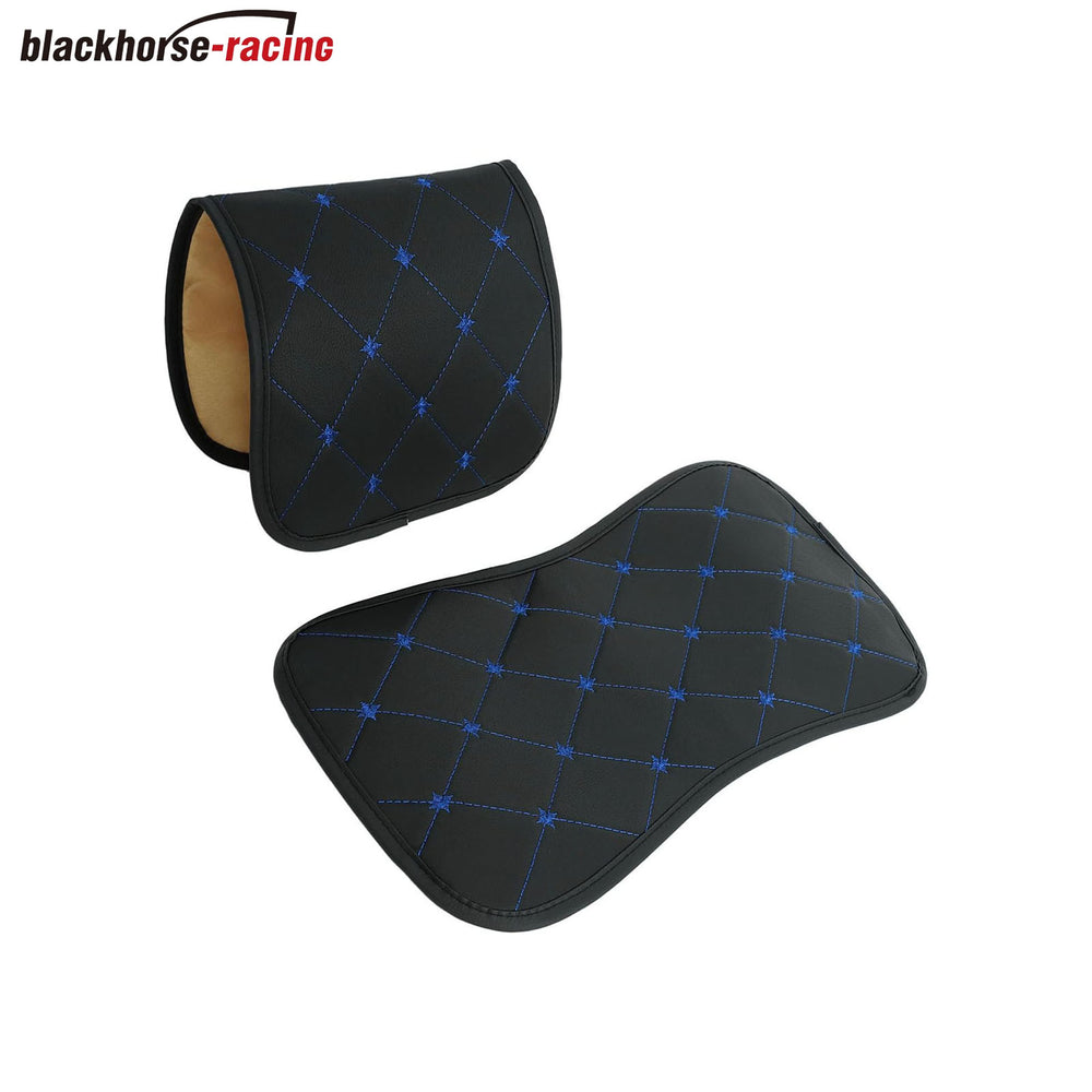 
                  
                    Car Seat Cover Custom Fit for GMC Sierra 1500 2500 3500 2007-2021 Chevy Silverado 1500 2500 3500, Leather Protector （Black + Blue Line）
                  
                