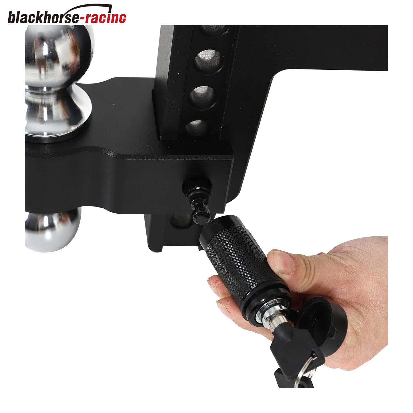 
                  
                    Adjustable Trailer Hitch Mount and 2" - 2-5/16" Ball, Fit 2 Inch Receiver, 6 Inch Drop and Rise for Heavy Duty Truck, 12500 LBS
                  
                