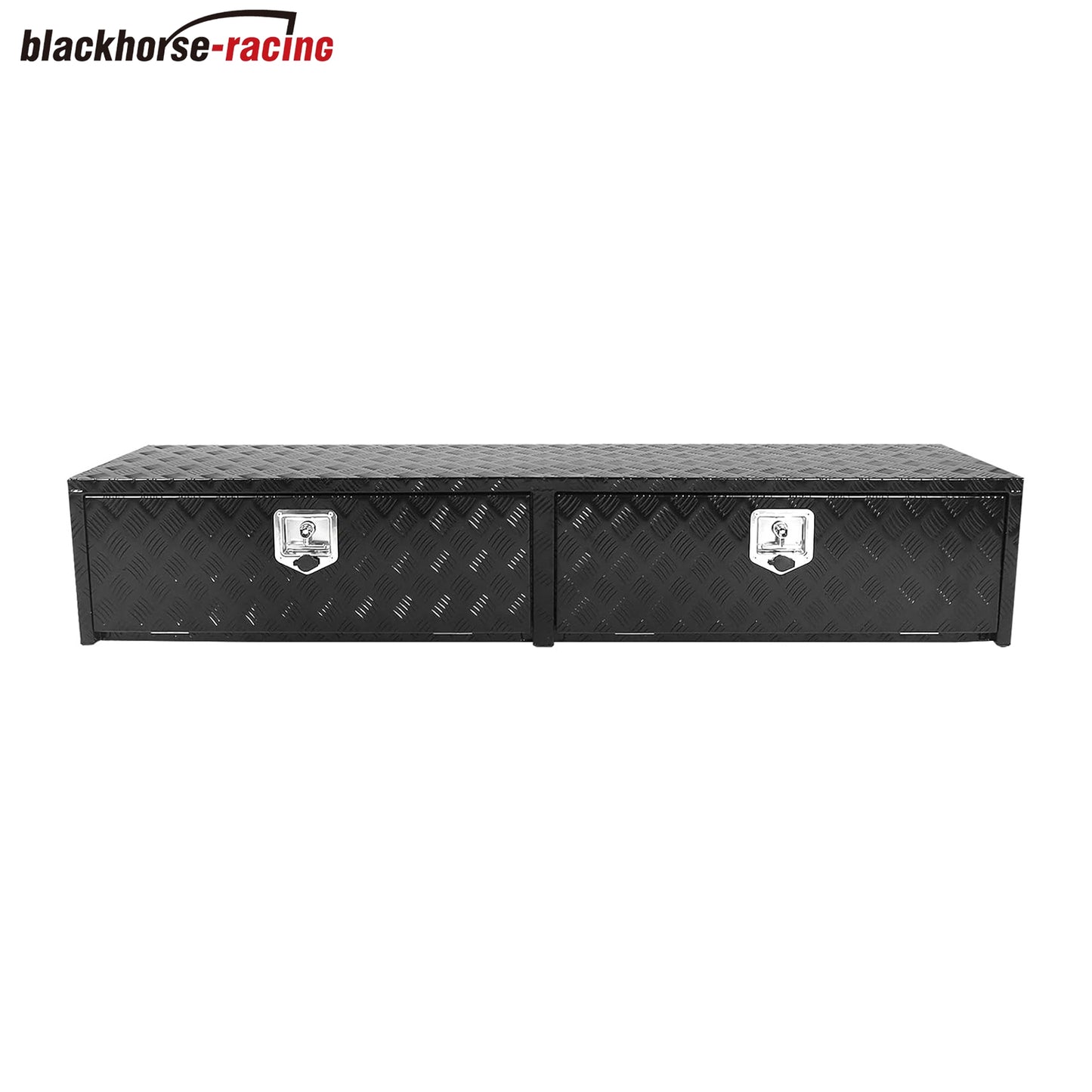 
                  
                    72" Truck Tool Box With Two Lower Drawers,Aluminum Diamond Plate ToolBox 72 x 15 x 13 Inch Chest Box with Lockable T-Handle Latch For Storage And Organization-Black
                  
                