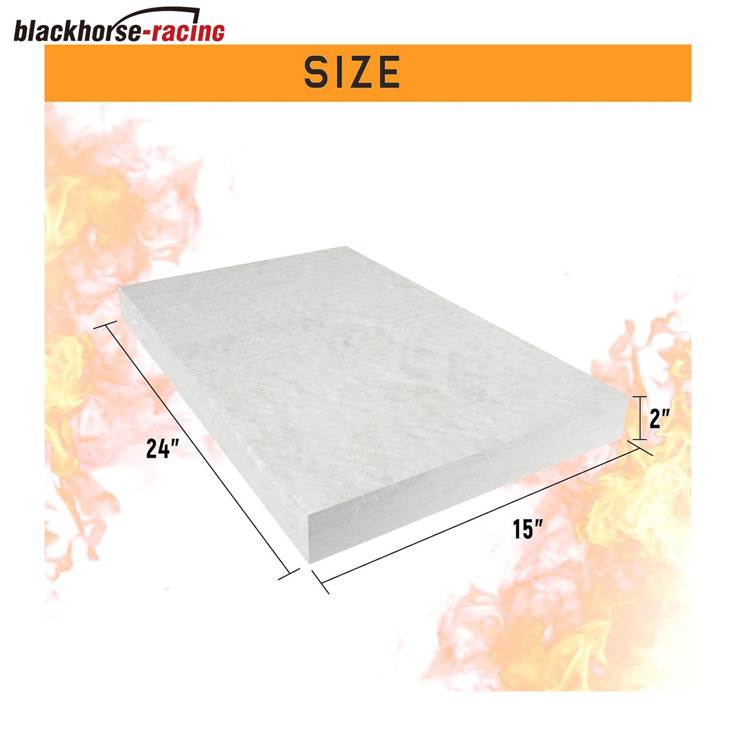 
                  
                    Ceramic Fiber Insulation Blanket 2" Thick x 15" x 24" 2400F Fireproof Insulation Blanket Fit for Furnaces, Kilns, Stoves, Fireplaces
                  
                