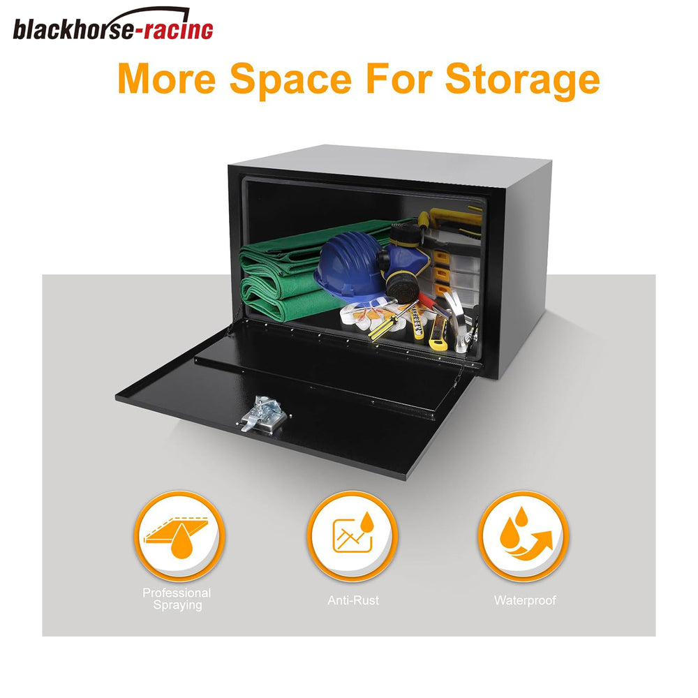 
                  
                    Underbody Truck Box Steel Storage Tool Box,36" L x 23" W x 23" H Tool Chest Organizer w/Lock and Keys For Pickup,Truck Bed, RV, Trailer,Heavy Duty Waterproof Blac box
                  
                