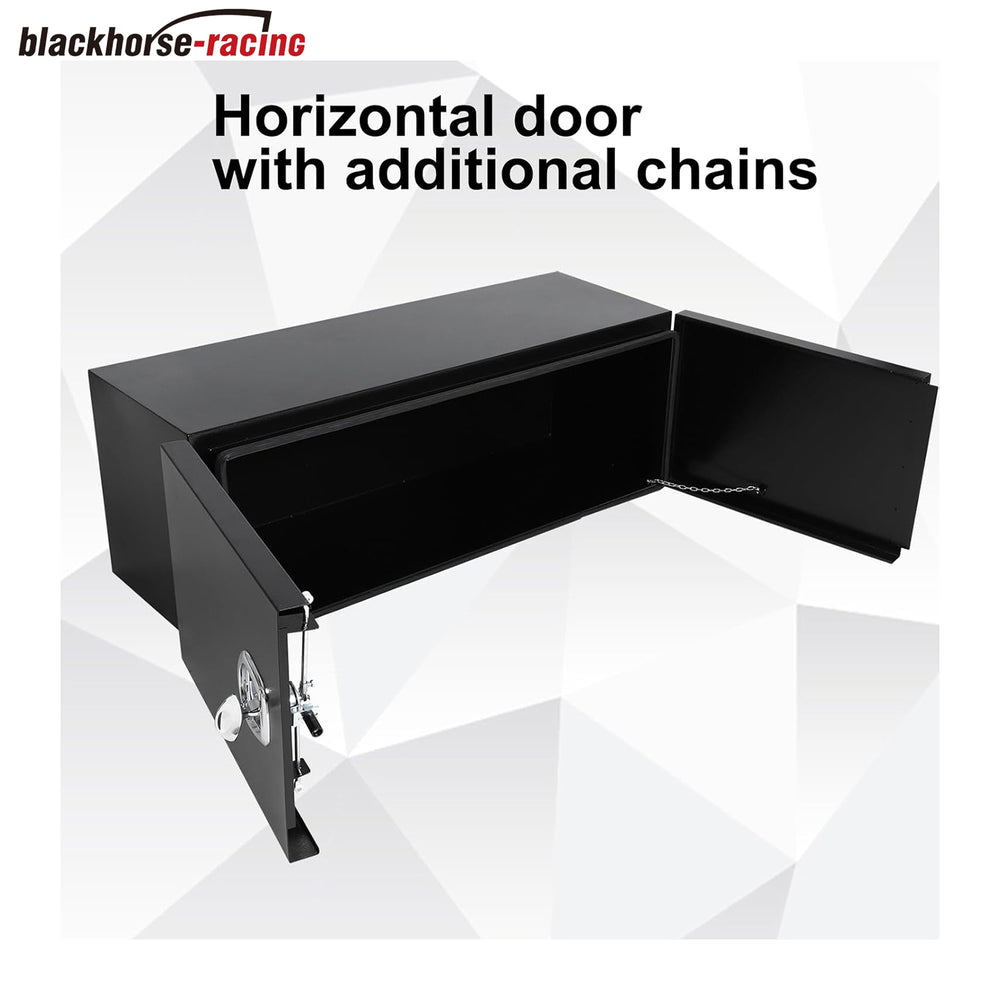 
                  
                    Black Steel Truck Tool Box For PickUp Truck Bed, Trailer, Van, Heavy Duty Truck Tool Box Organizer Chest with Barn Door,48 x 18 x 18 inch Waterproof Tool Box For Organization and Storage ﻿
                  
                