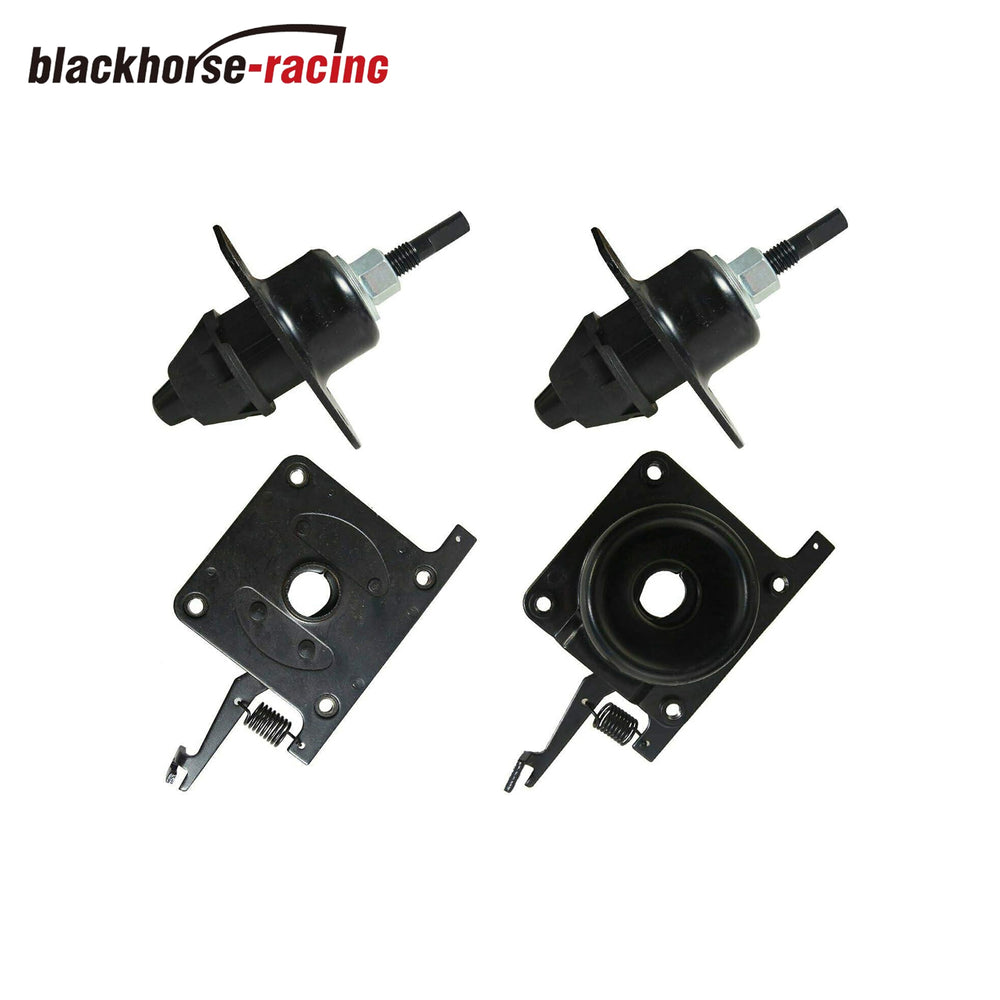 Hood Release Latch 4 PCS Set, Upper & Lower Latches Hood Release Latch, Compatible with Volvo White Truck VN VNL 2004-2017, Replaces #20498998 20565619 8074938, Black