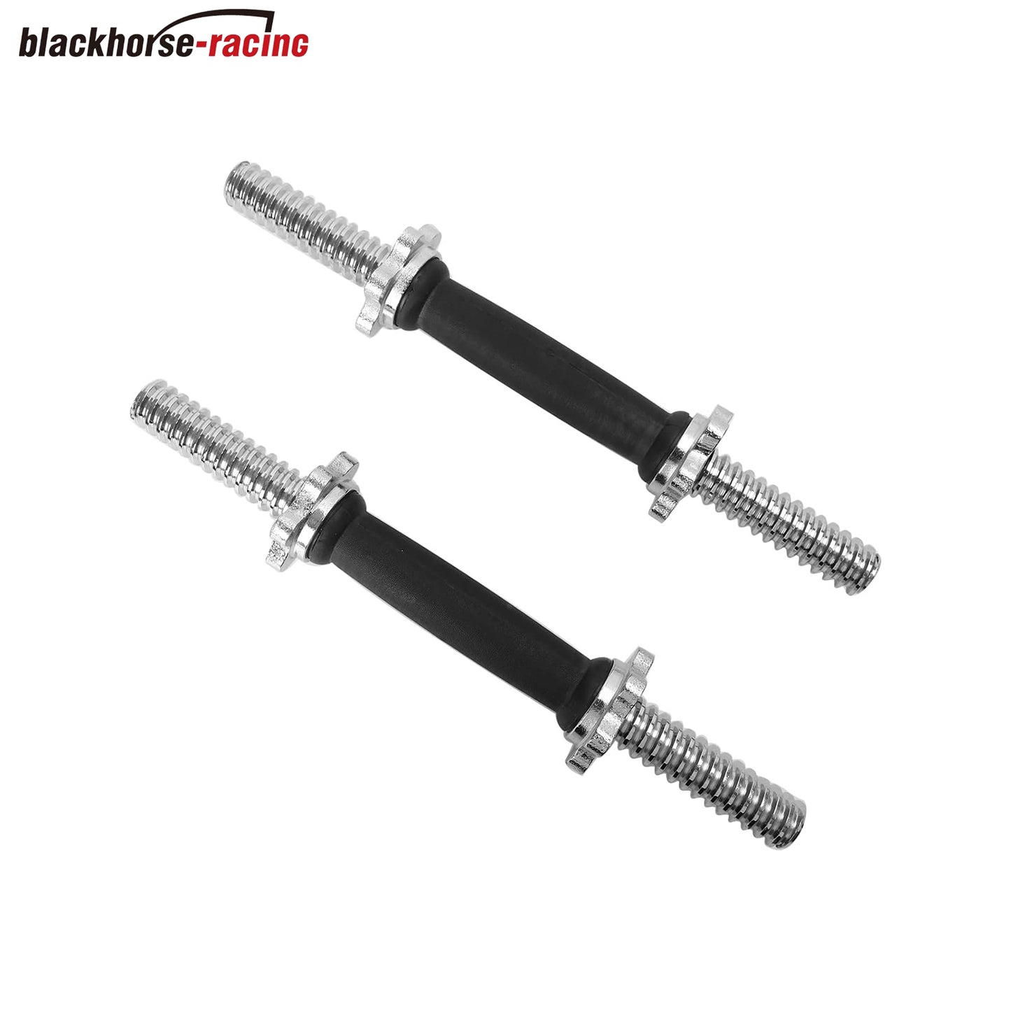 
                  
                    Threaded Dumbbell Rubber/Chrome Handles 1 Inch Pair, Adjustable Dumbbell Bar Handles, Fits Standard Weight Plates with 1” Diameter, for Gym Workouts, Exercise, Weightlifting, Sold in Pair
                  
                